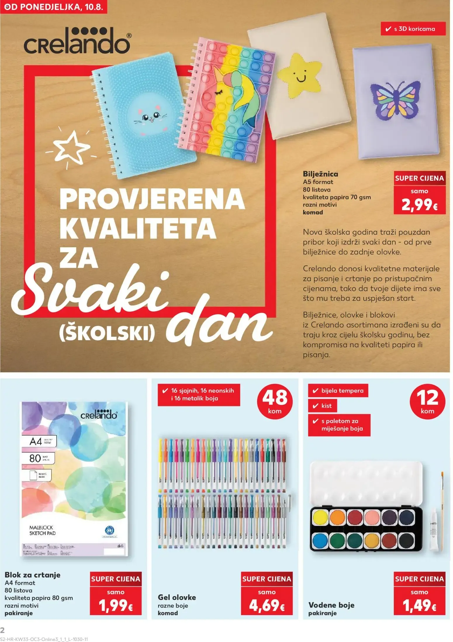 Katalog Kaufland Hura! Počinje škola! (¡Hurra! ¡Empieza el colegio!) od 10. kolovoza do 13. rujna 2026. - Pregled Stranica 2