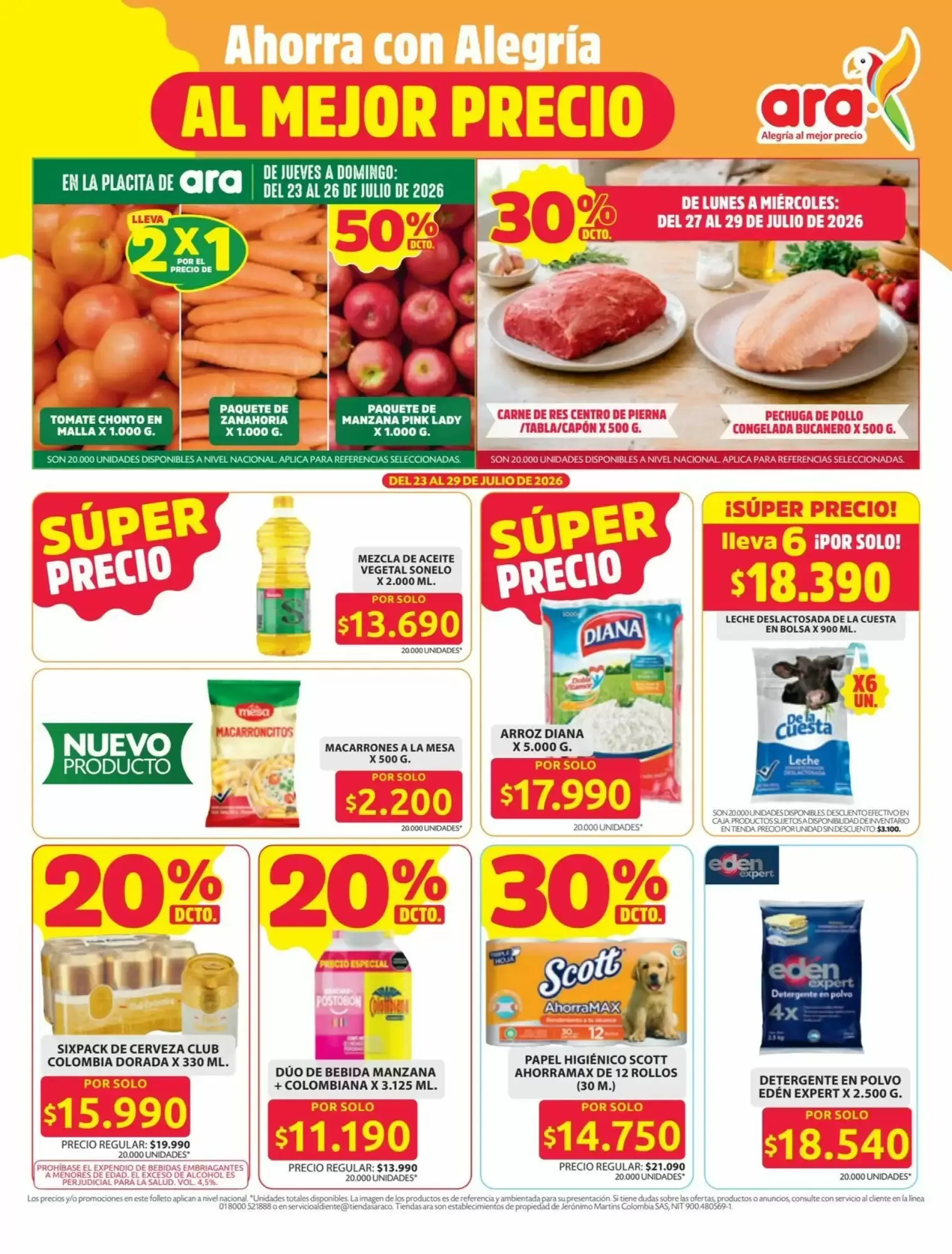 Catalogo de Los Precios Más Bajos - Tiendas Ara 23 de julio al 29 de julio 2026 - Pag 3