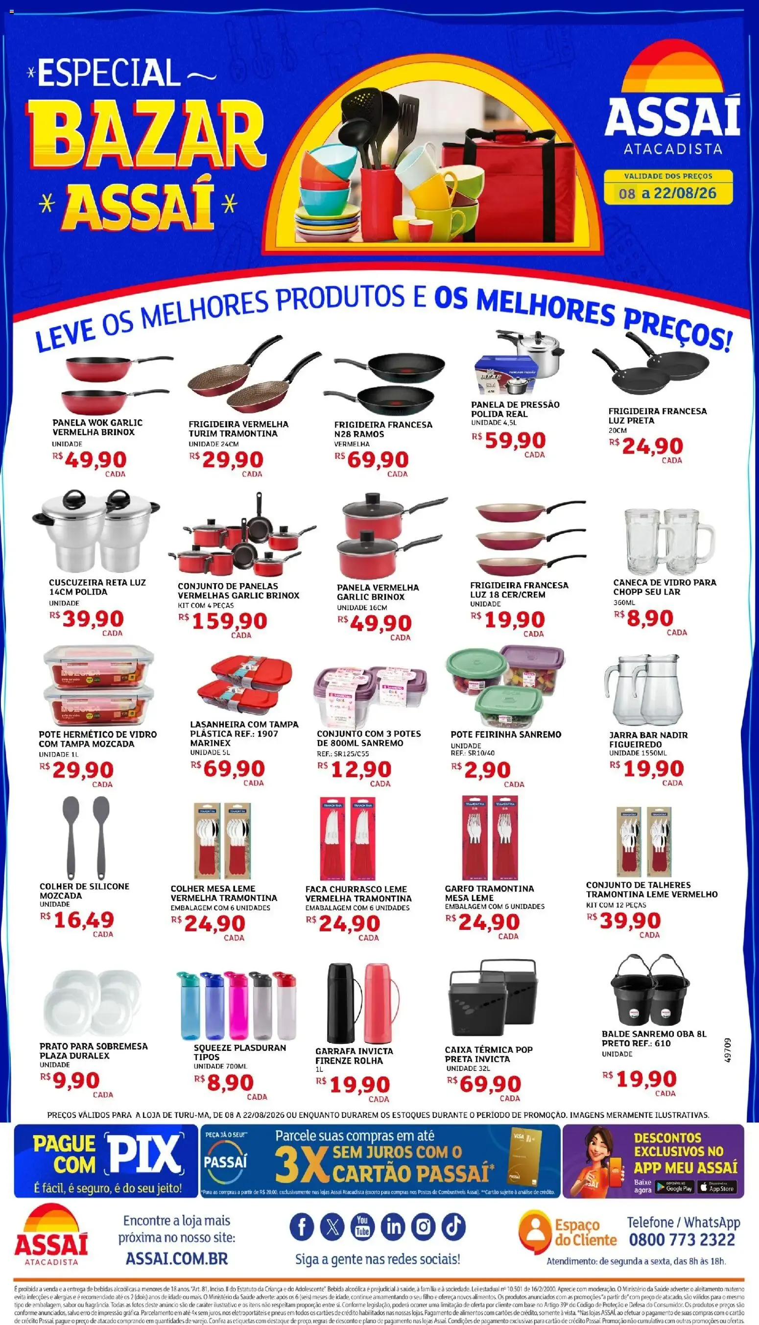 Encarte de Especial Bazar Assaí 8 de agosto até 22 de agosto 2026 - Pagina 1