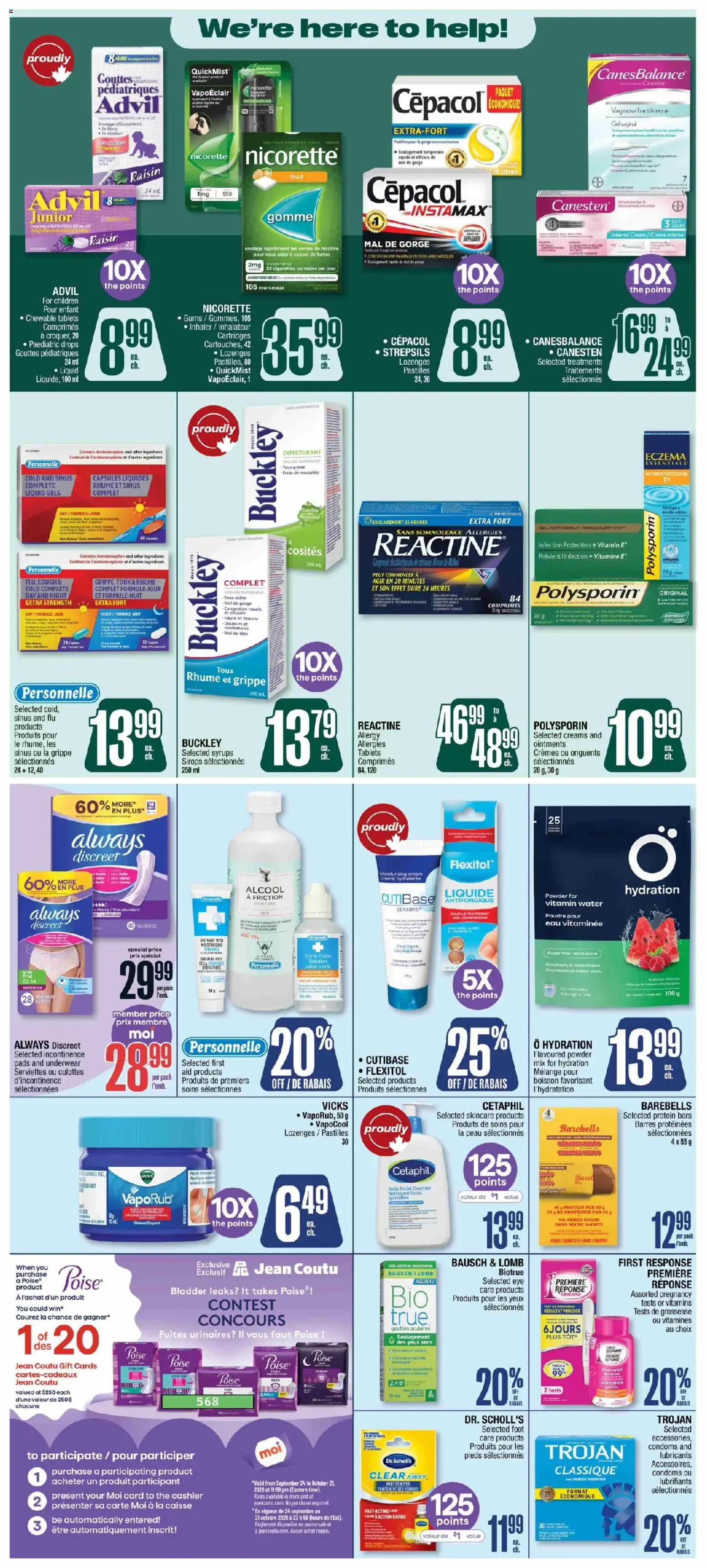 Jean Coutu weekly flyer from Sep 24, 2026 > weekly specials & deals from September 24 to September 30 2026 - flyer page 3
