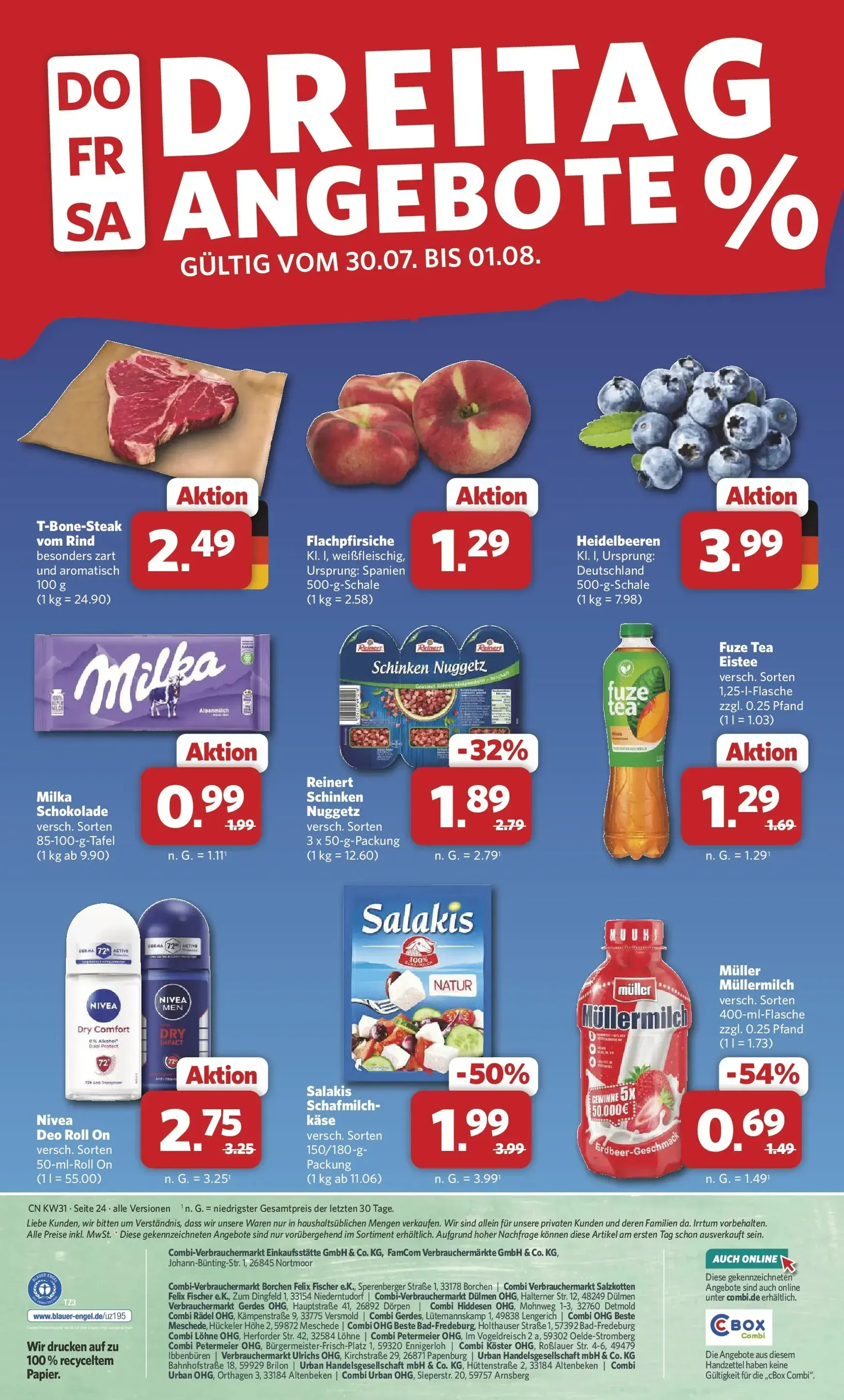Combi - Cuxhaven Prospekt – von Montag 27.07.2026 bis Sonntag 02.08.2026 von 27. Juli bis 2. August 2026 - Prospekt seite 26