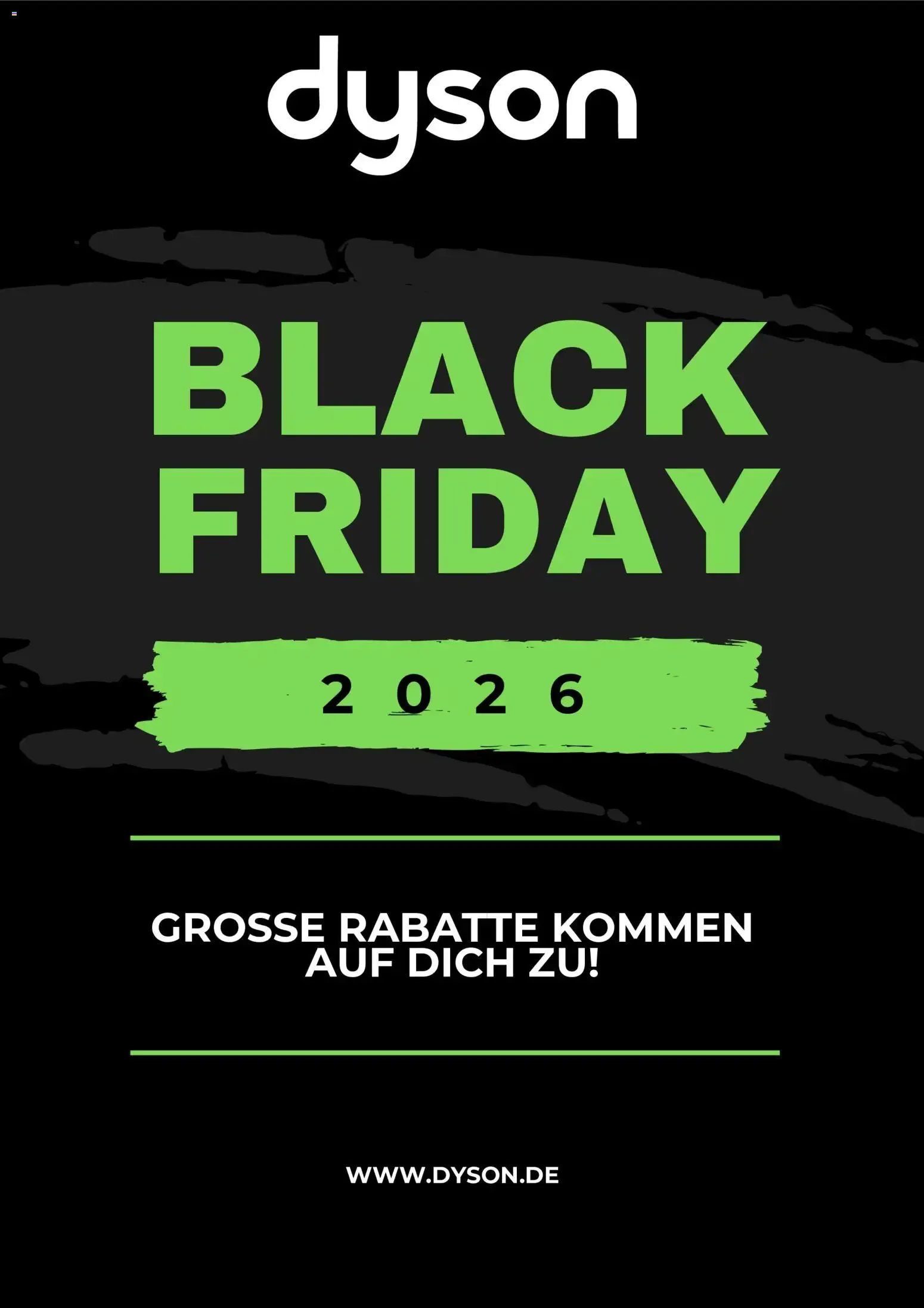 Dyson Black Friday 2026 von 16. Oktober bis 27. November 2026 - Prospekt seite 1