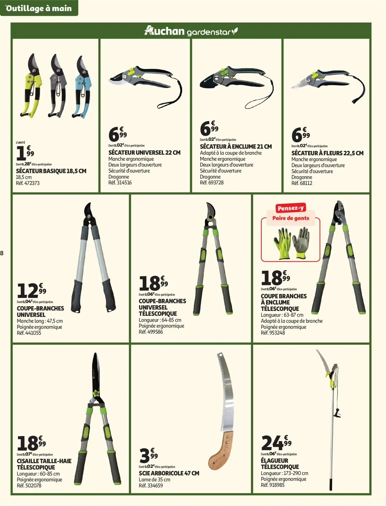 Auchan - Jardinage, meubles jardin à partir du 03/03/2026 - promo en ligne du 3 mars au 14 juin 2026 - Catalogue page 8