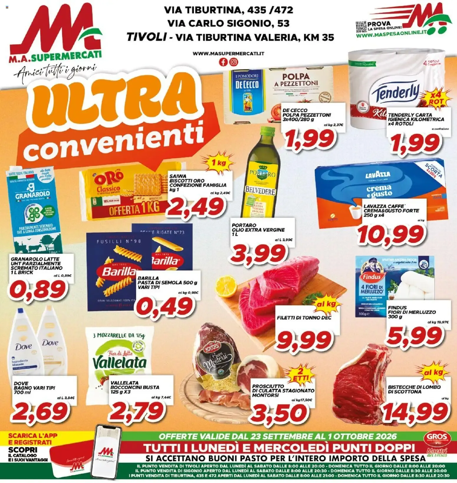 Ma Supermercati volantino dal 23/09/2026 - online Offerte da 23 settembre a 1 ottobre di 2026 - Pagina del volantino 1