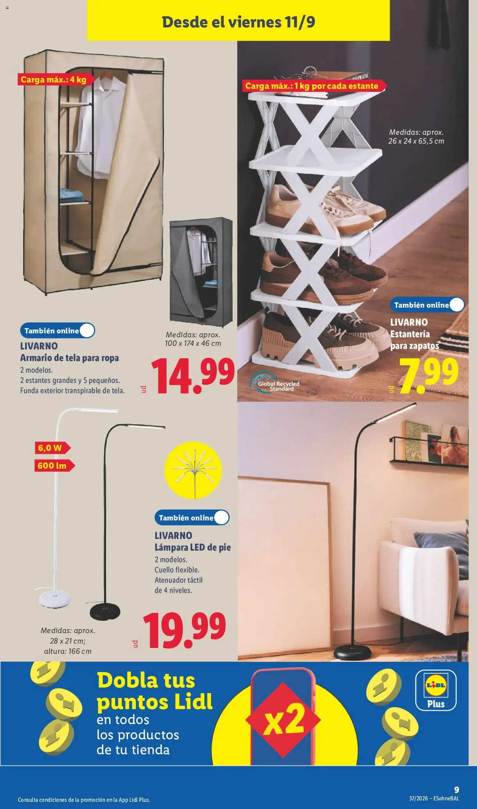 Catálogo de Lidl folleto de bazar del 07/09/2026 | Ofertas 7 de septiembre al 13 de septiembre 2026 - Página 19