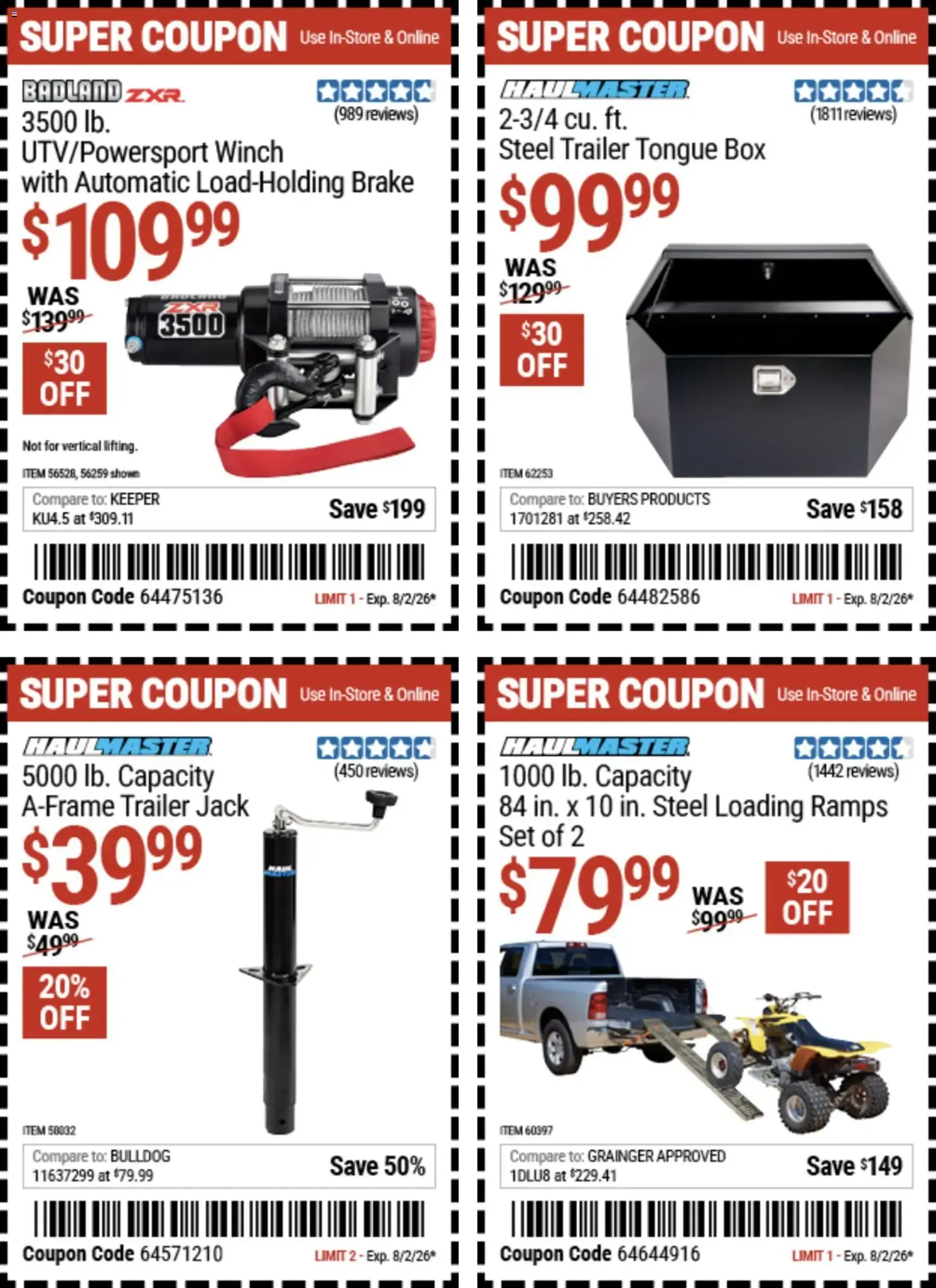 Weekly ad Harbor Freight Coupon Deals from July 20 to August 2 2026 - Page 14