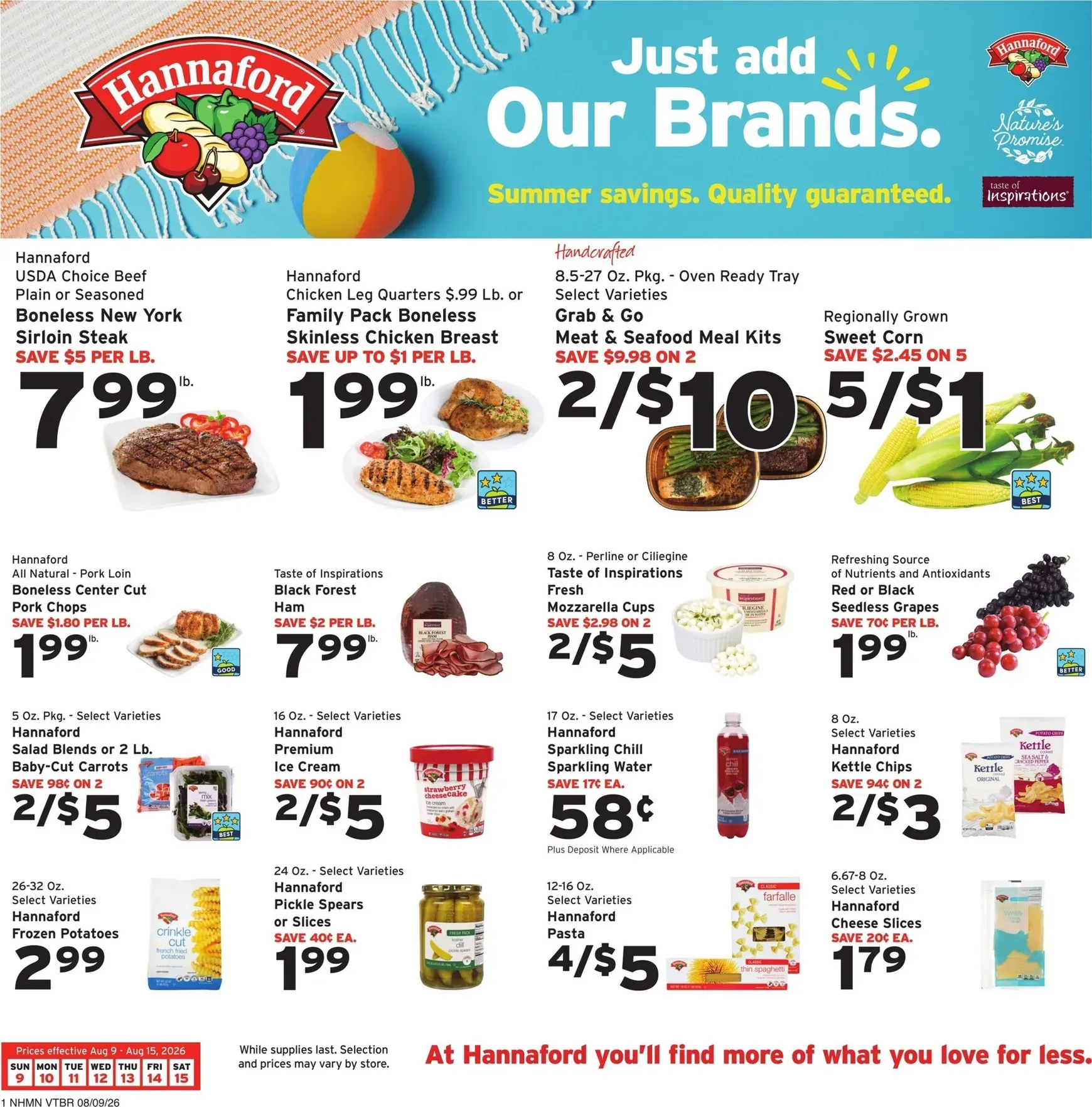Weekly ad Hannaford Savings you can count on. from August 9 to August 15 2026 - Page 3