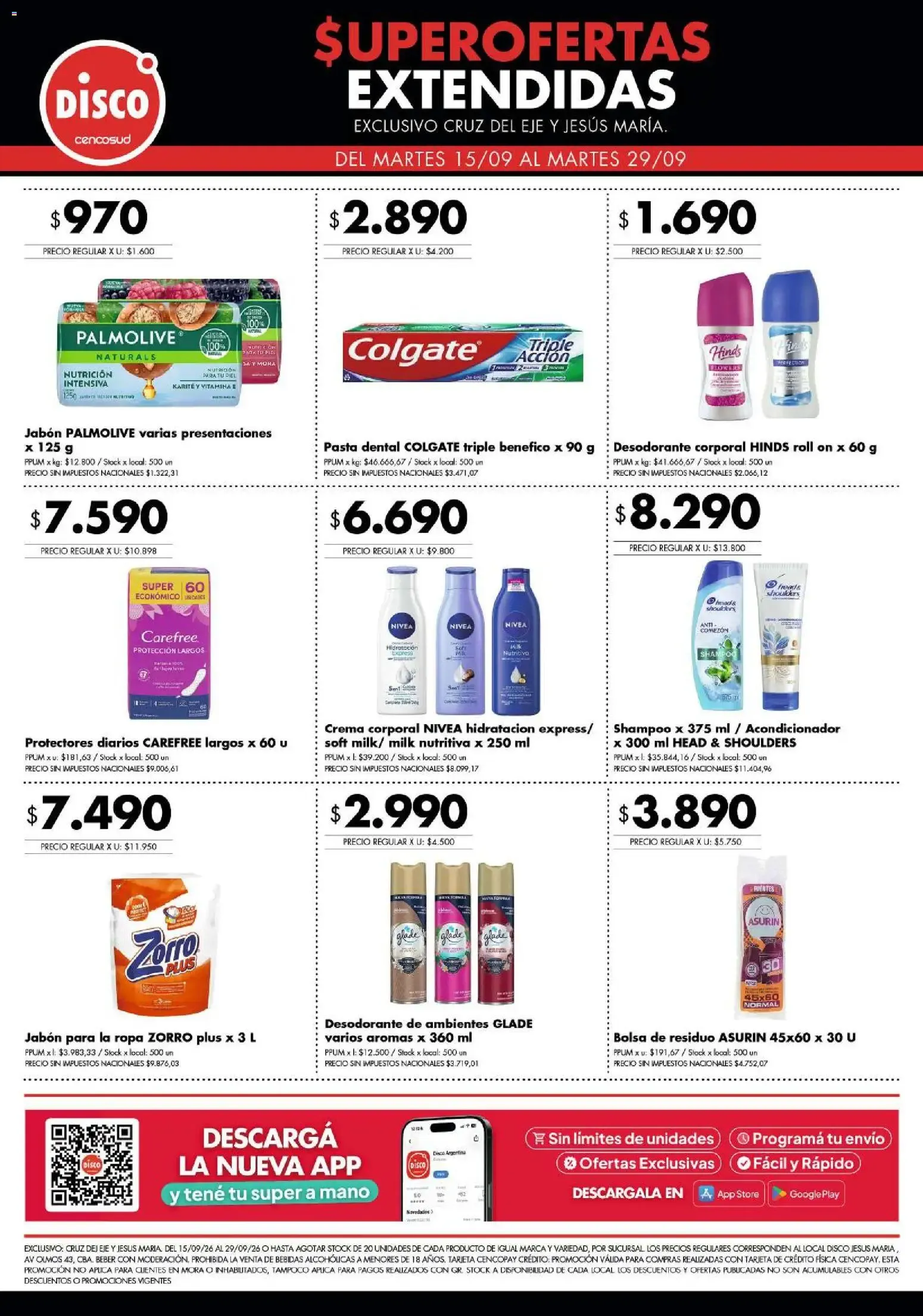 Ofertas de Disco - Superofertas extendidas - Cruz del Eje y Jesus Maria del 15/09/2026 - 29/09/2026 15 de septiembre al 29 de septiembre 2026 - Página 5 del catálogo