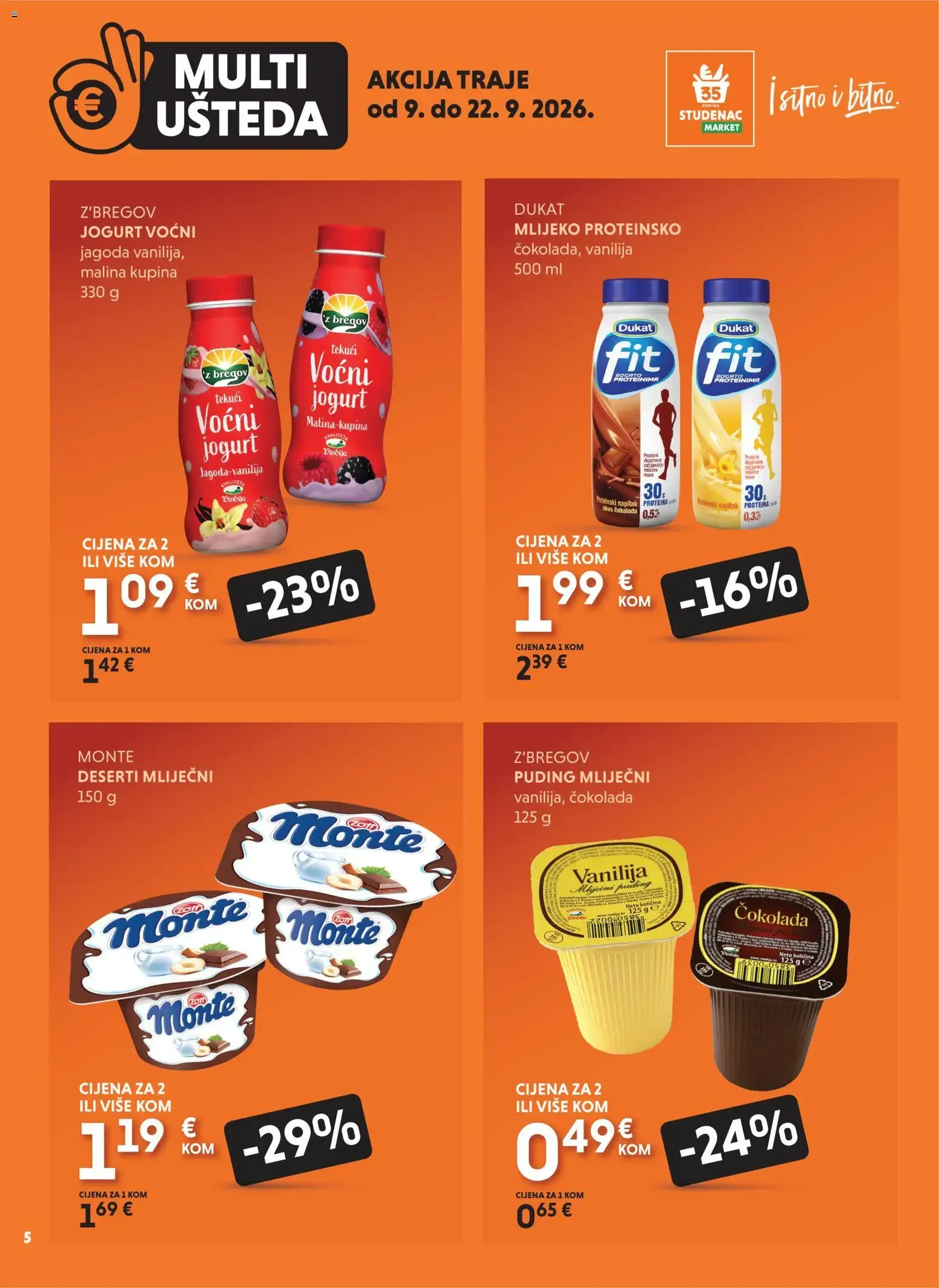 Katalog Studenac MultiUšteda novi od 09.09.2026 na listanje > letak digitalni od 9. rujna do 22. rujna 2026. - Pregled Stranica 5