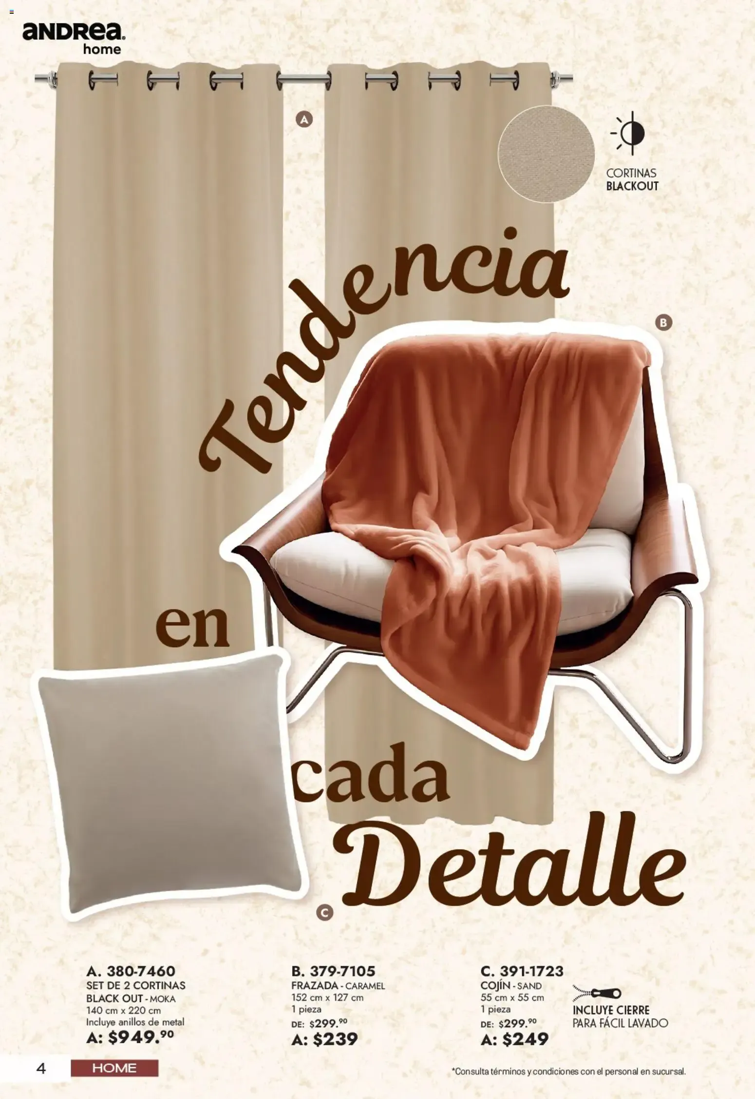 Catálogo de Andrea Home: Aniversario HOME 21 de junio al 22 de agosto 2026 - Pagina 4