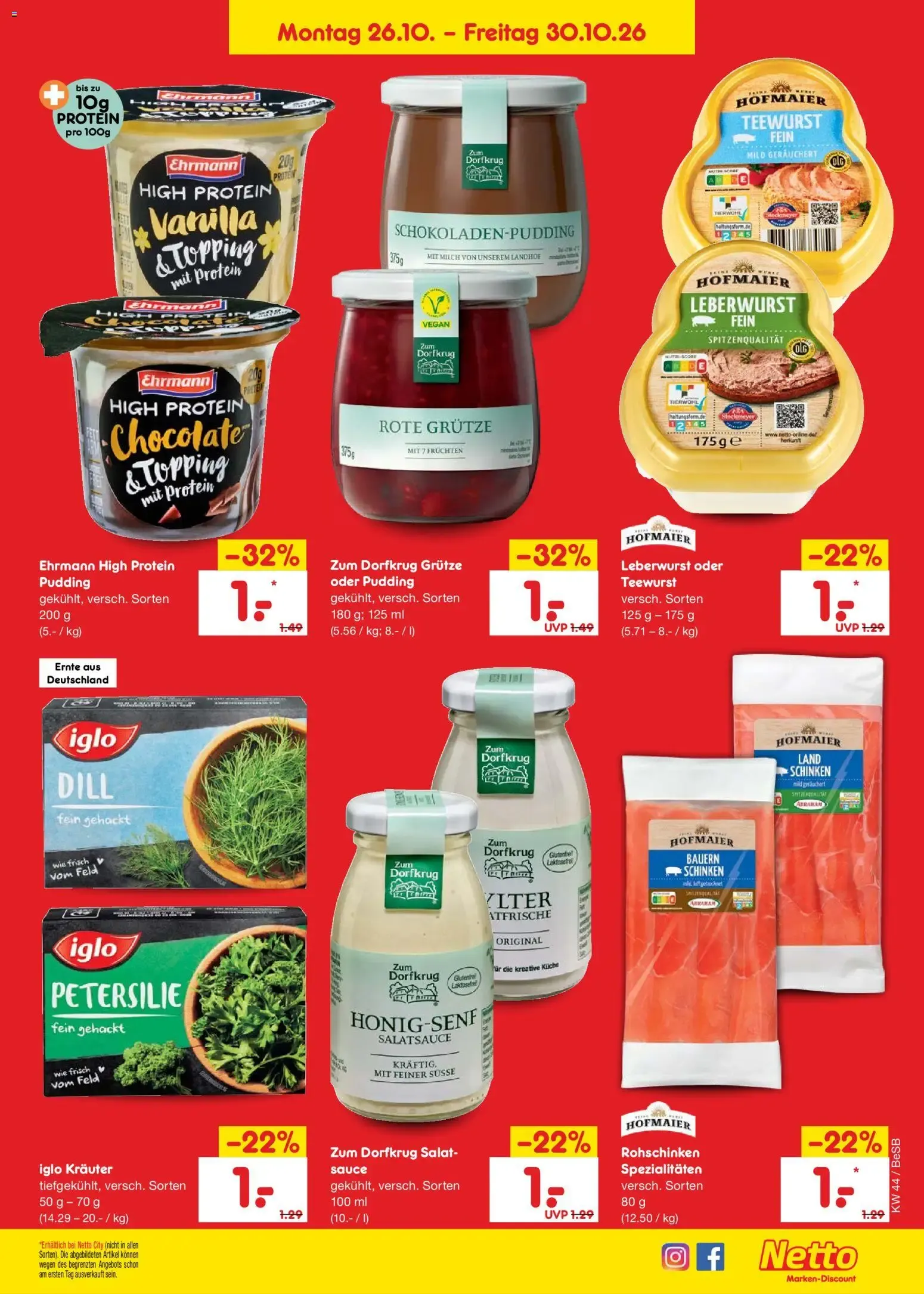 Netto Marken-Discount Prospekt (ab 26.10.2026) » Angebote von 26. Oktober bis 30. Oktober 2026 - Prospekt seite 25