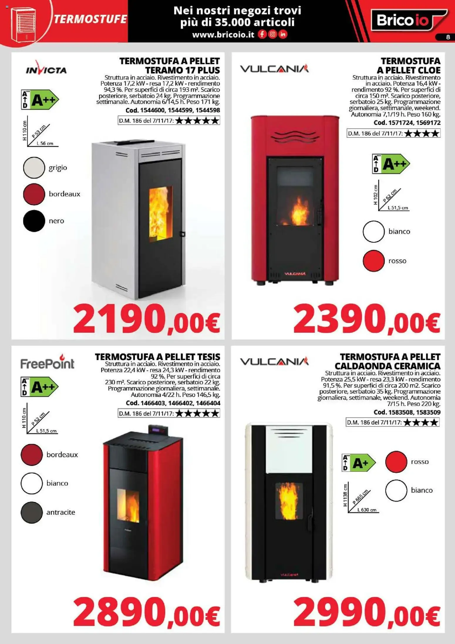 Nuovo Brico io volantino Riscaldamento dal 24/09/2026 > offerte anteprima 🛍️ da 24 settembre a 1 febbraio di 2027 - Pagina del volantino 8