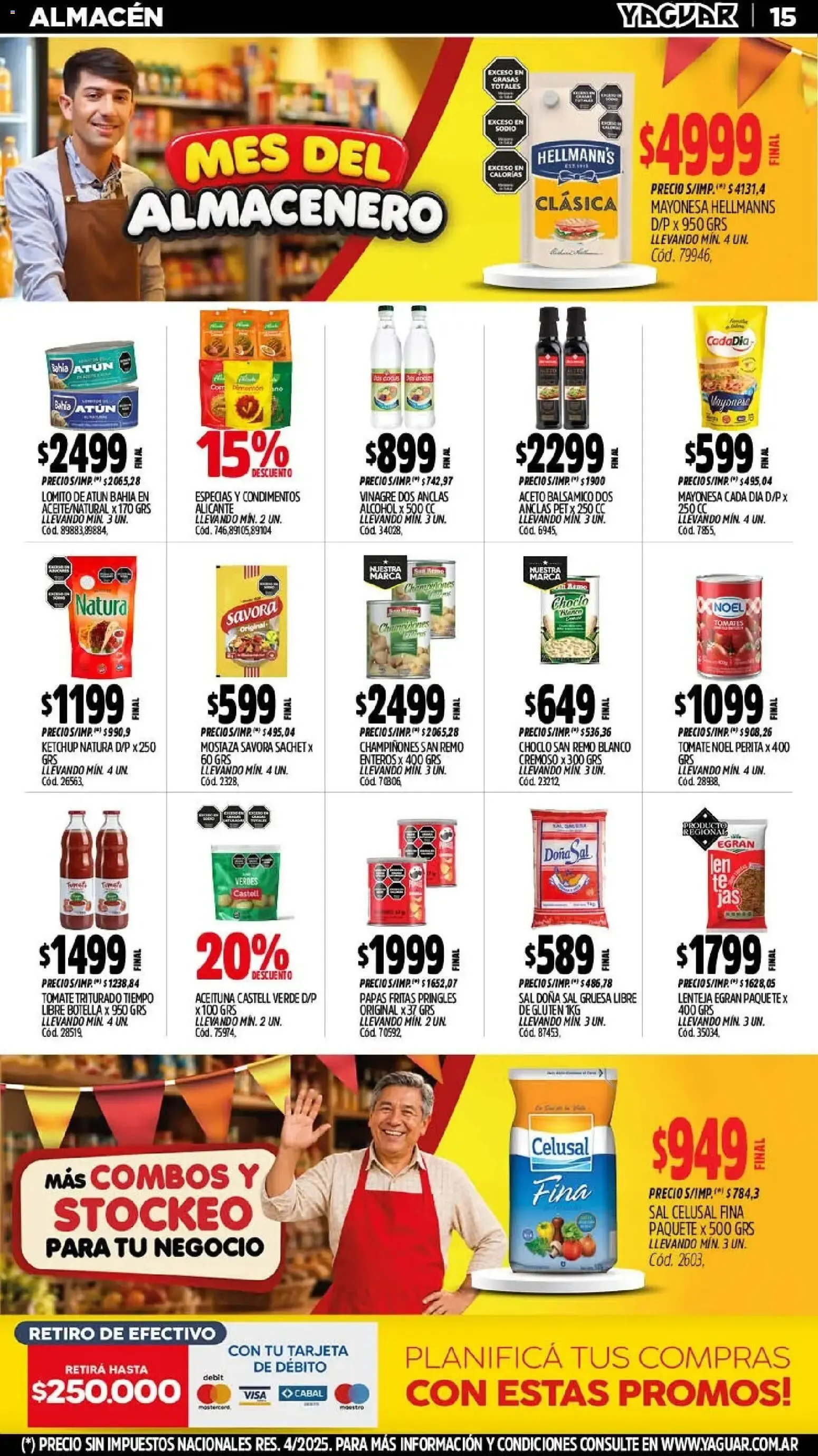 Ofertas de Mayorista Yaguar - Mes del Almacenero 21 de septiembre al 27 de septiembre 2026 - Página 15 del catálogo