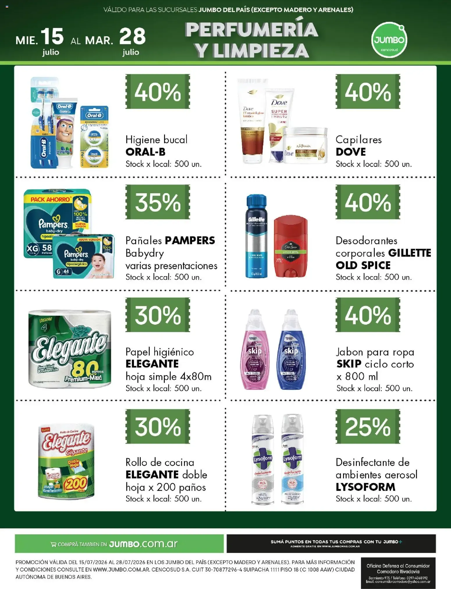 Ofertas de Jumbo - Especial Perfumería y Limpieza del 15/07/2026 - 28/07/2026 15 de julio al 28 de julio 2026 - Página 1 del catálogo