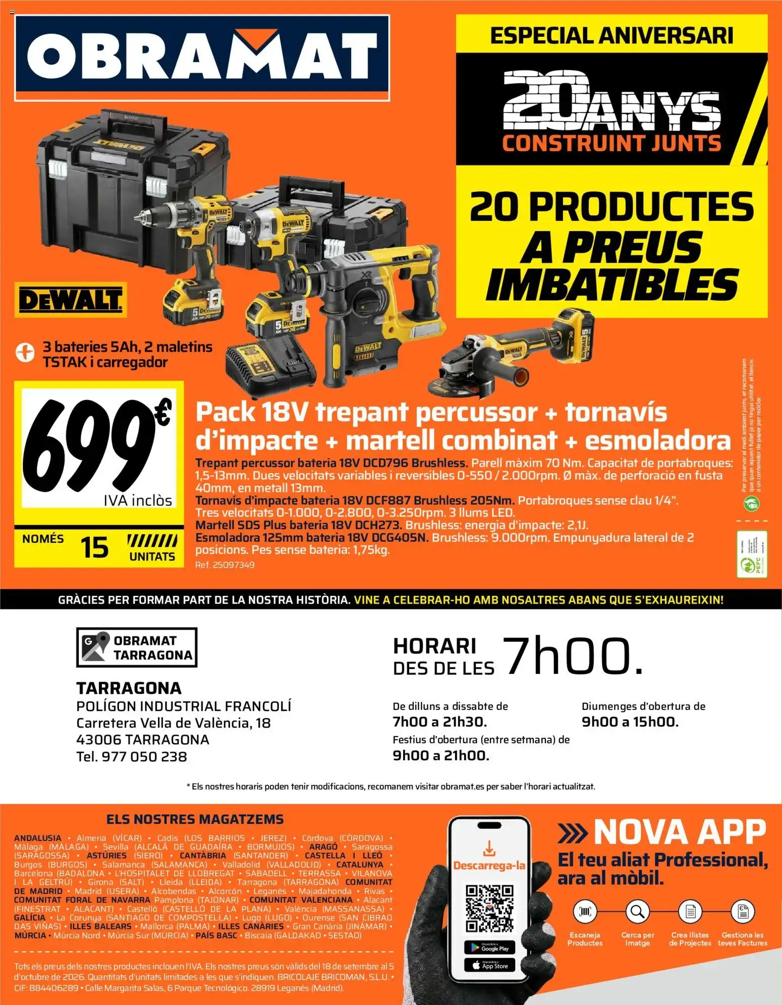 Catálogo de Obramat: Especial Aniversario, 20 productos a precios imbatibles 18 de septiembre al 5 de octubre 2026 - Página 8