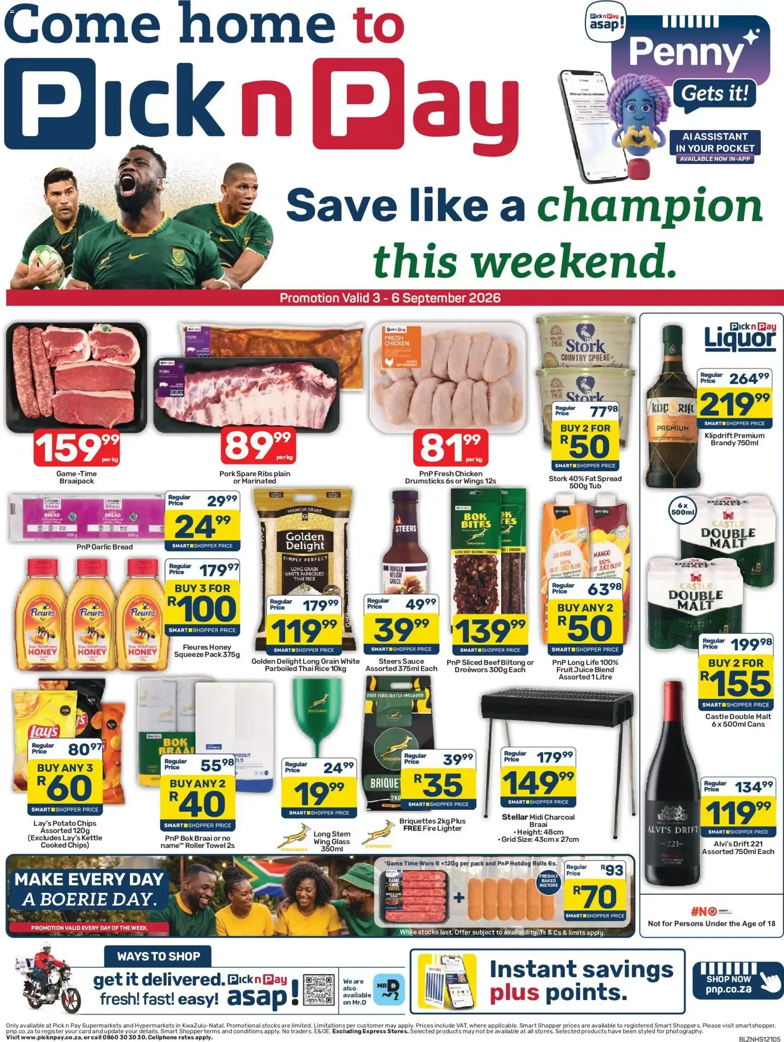 Pick n Pay KwaZulu-Natal - Weekend Specials (03/09/2026 - 06/09/2026) Online from 3 September to 6 September 2026 - Catalogue Page 1