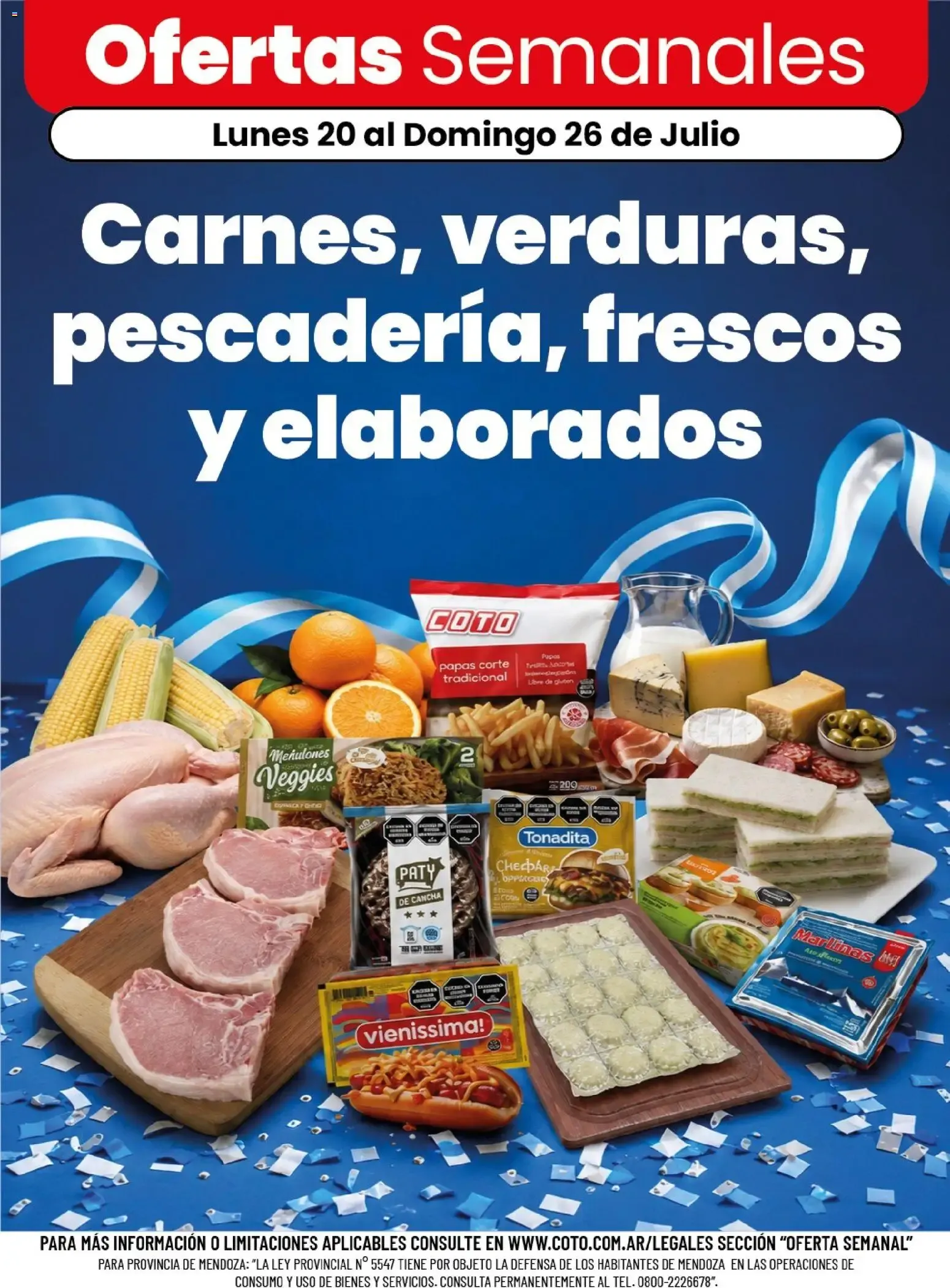 Ofertas de Ofertas Semanales: Carnes, verduras, pescadería, frescos y elaborados 20 de julio al 26 de julio 2026 - Página 1 del catálogo