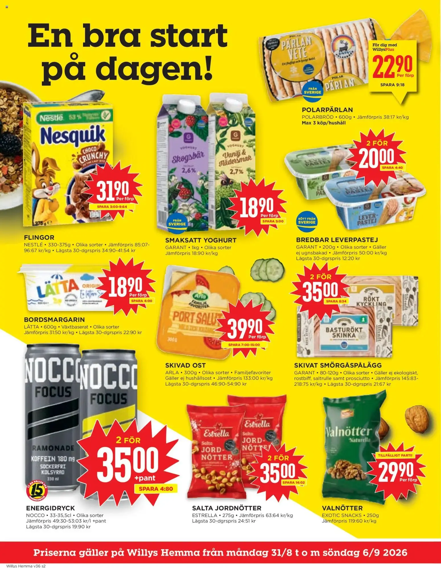 Willys erbjudanden Hemma från 31/08/2026 - 06/09/2026 > Reklamblad nuvarande rabatter från 31 augusti till 6 september 2026 - Reklamblad sidor 2
