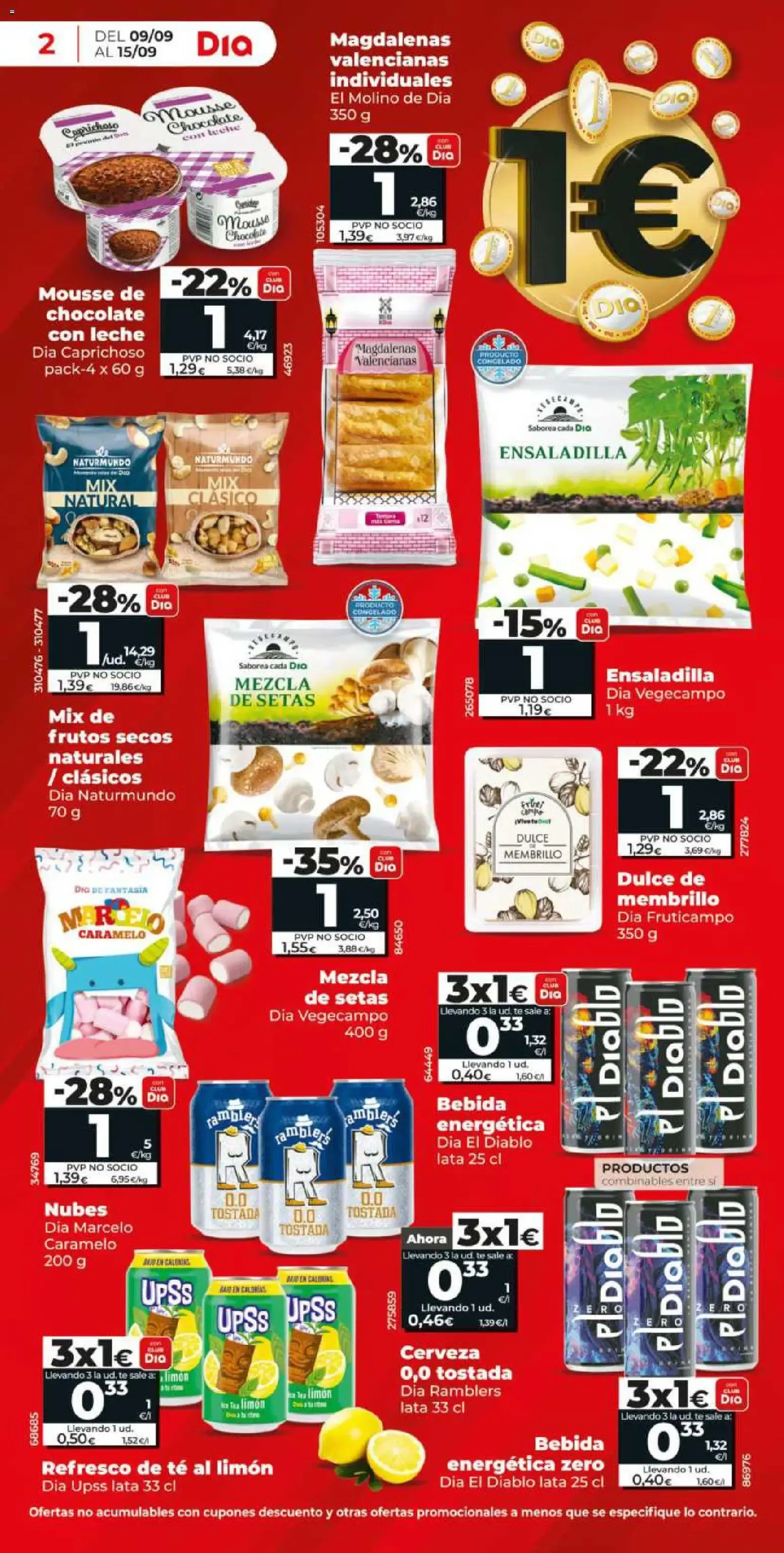 Catálogo de Dia: Más de 100 productos a 1€ 9 de septiembre al 15 de septiembre 2026 - Página 2