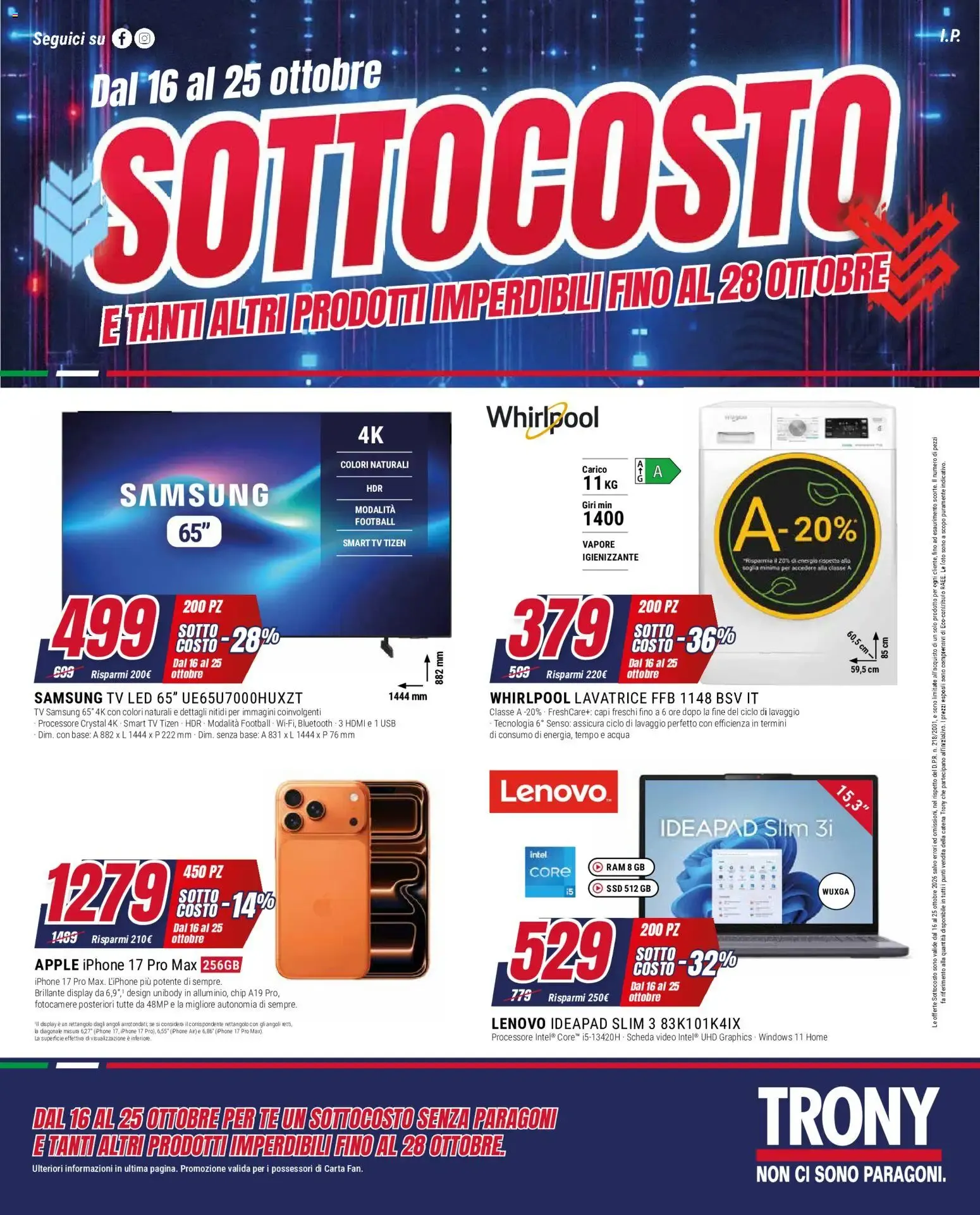 SOTTOCOSTO e tanti altri prodotti imperdibili da 16 ottobre a 28 ottobre di 2026 - Pagina del volantino 1