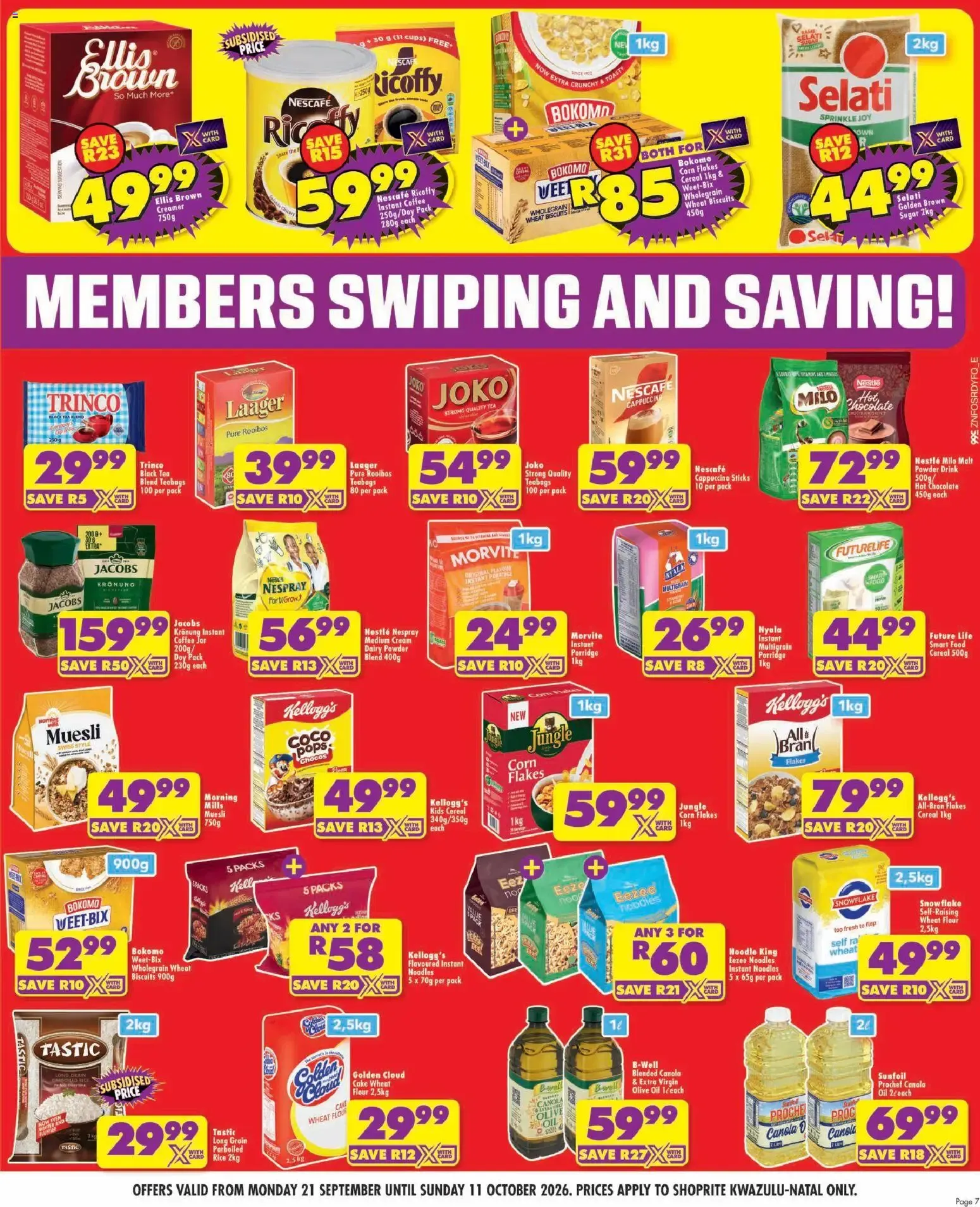 Shoprite Specials (21/09/2026 - 11/10/2026) → Online Catalogue from 21 September to 11 October 2026 - Catalogue Page 7
