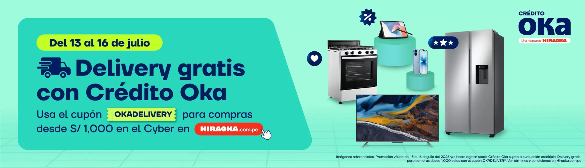 Catalogo de Delivery gratis con Crédito Oka 13 de julio al 16 de julio 2026 - Pag 1