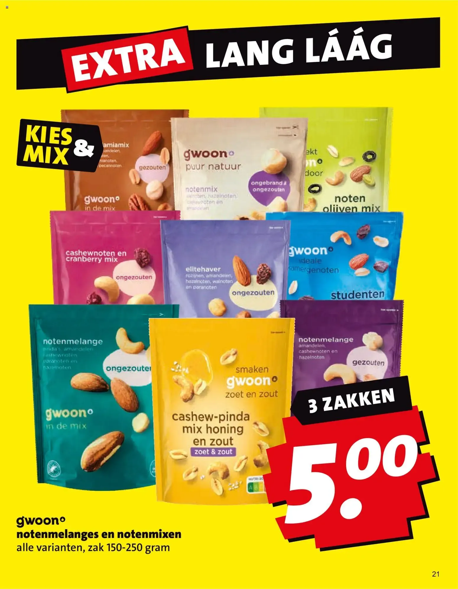 gwoono notenmelanges y notenmixen van 21 september tot 27 september 2026 - Folder pagina 1