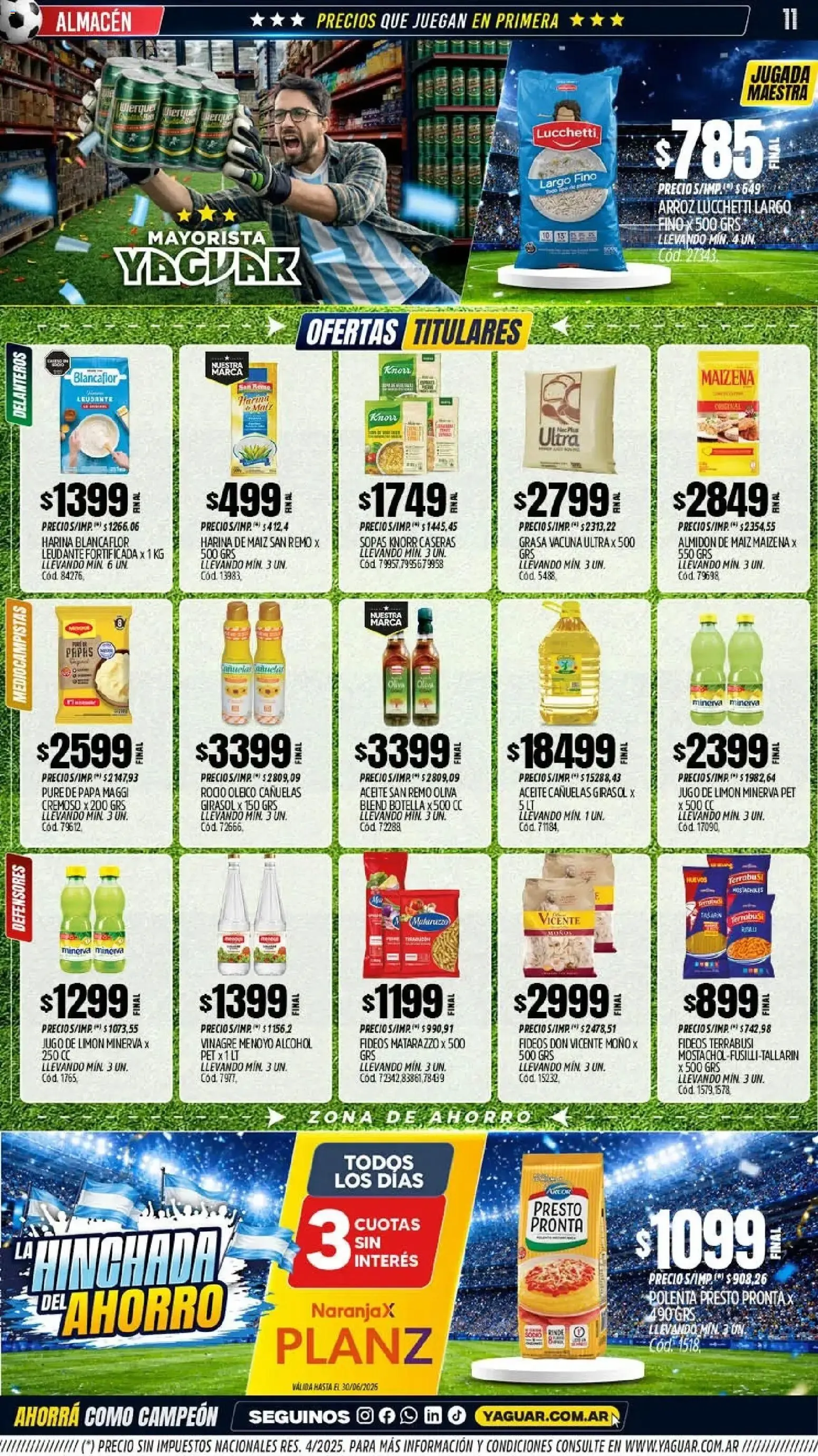 Ofertas de Mayorista Yaguar - La Hinchada del Ahorro 15 de junio al 20 de junio 2026 - Página 11 del catálogo