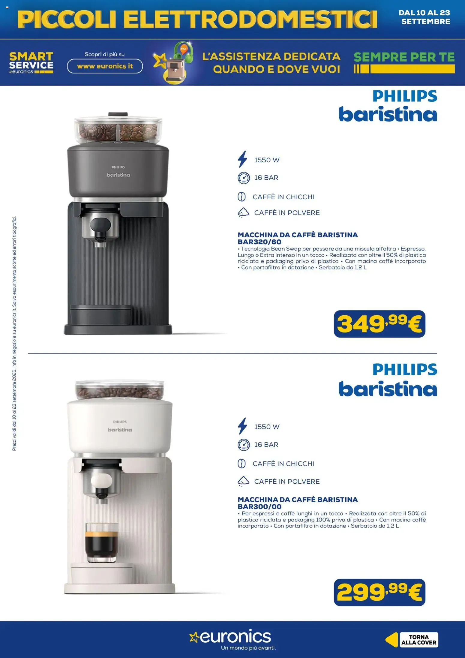 Nuovo Euronics volantino Piccoli Elettrodomestici dal 10/09/2026 > offerte anteprima 🛍️ da 10 settembre a 23 settembre di 2026 - Pagina del volantino 8