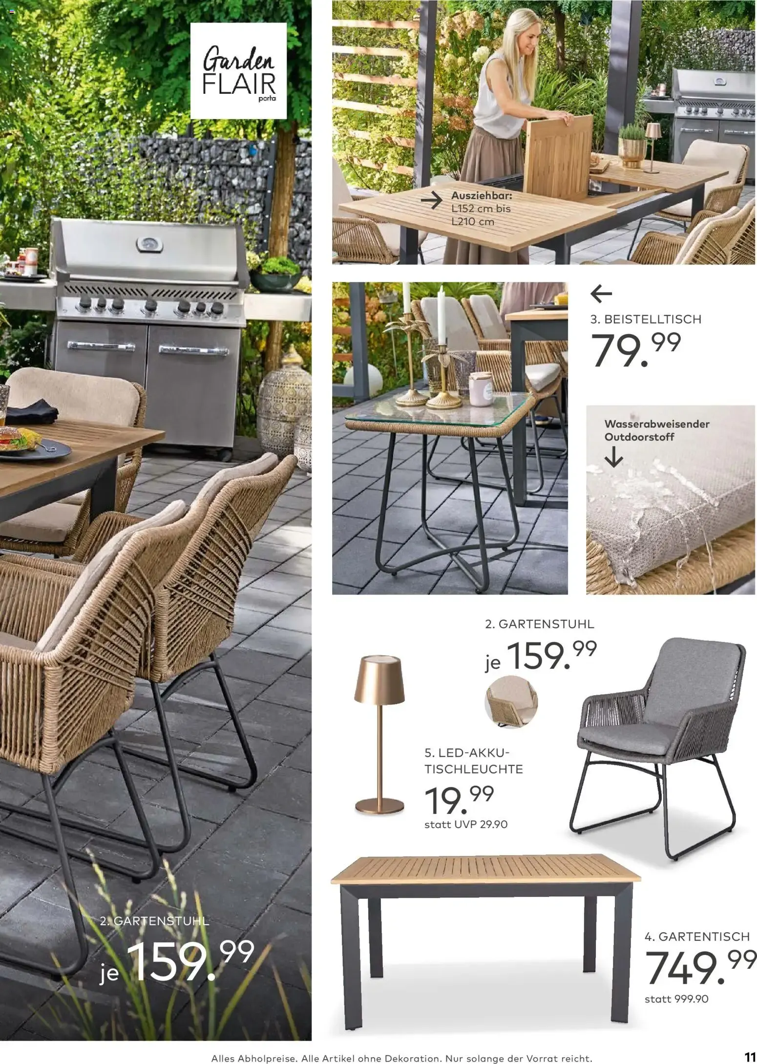 Porta! Gartenmöbel Katalog (ab 01.03.2026) zum Blättern von 1. März bis 31. August 2026 - Prospekt seite 11