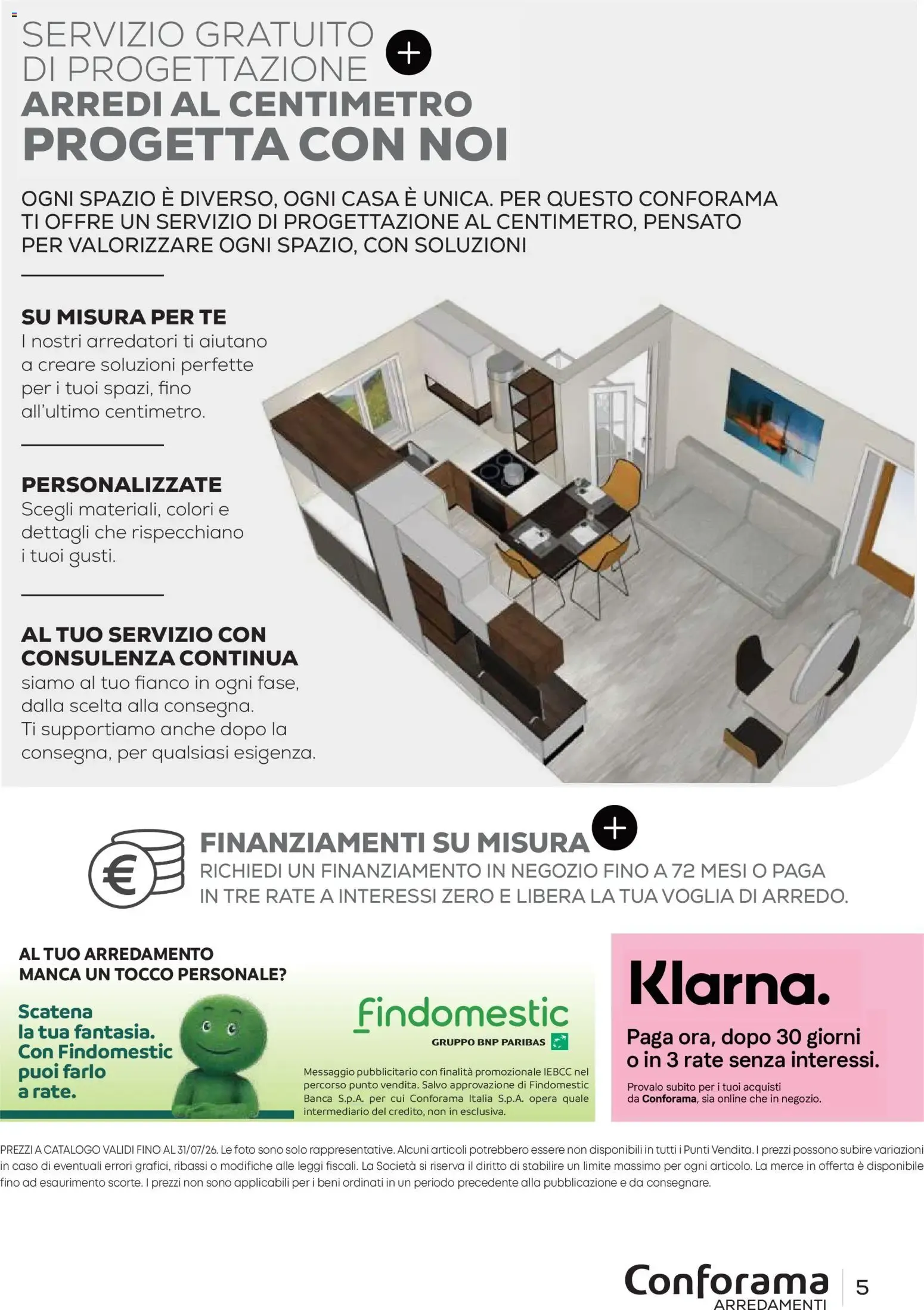 Conforama Arredamenti - Catalogo Primavera/Estate 2026 da 22 giugno a 30 settembre di 2026 - Pagina del volantino 5