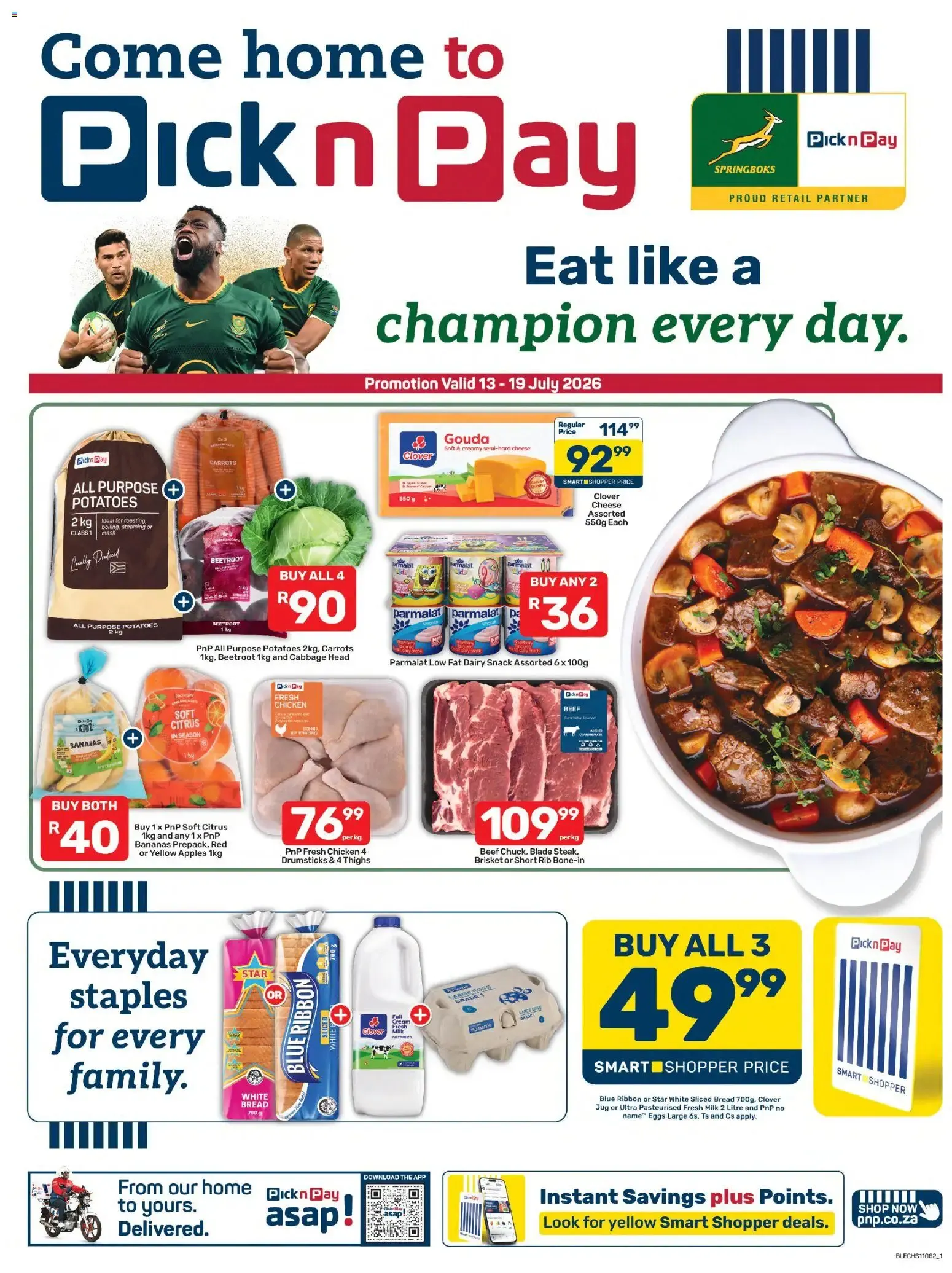 Pick n Pay Eastern Cape - Weekly Specials (13/07/2026 - 19/07/2026) Online from 13 July to 19 July 2026 - Catalogue Page 1
