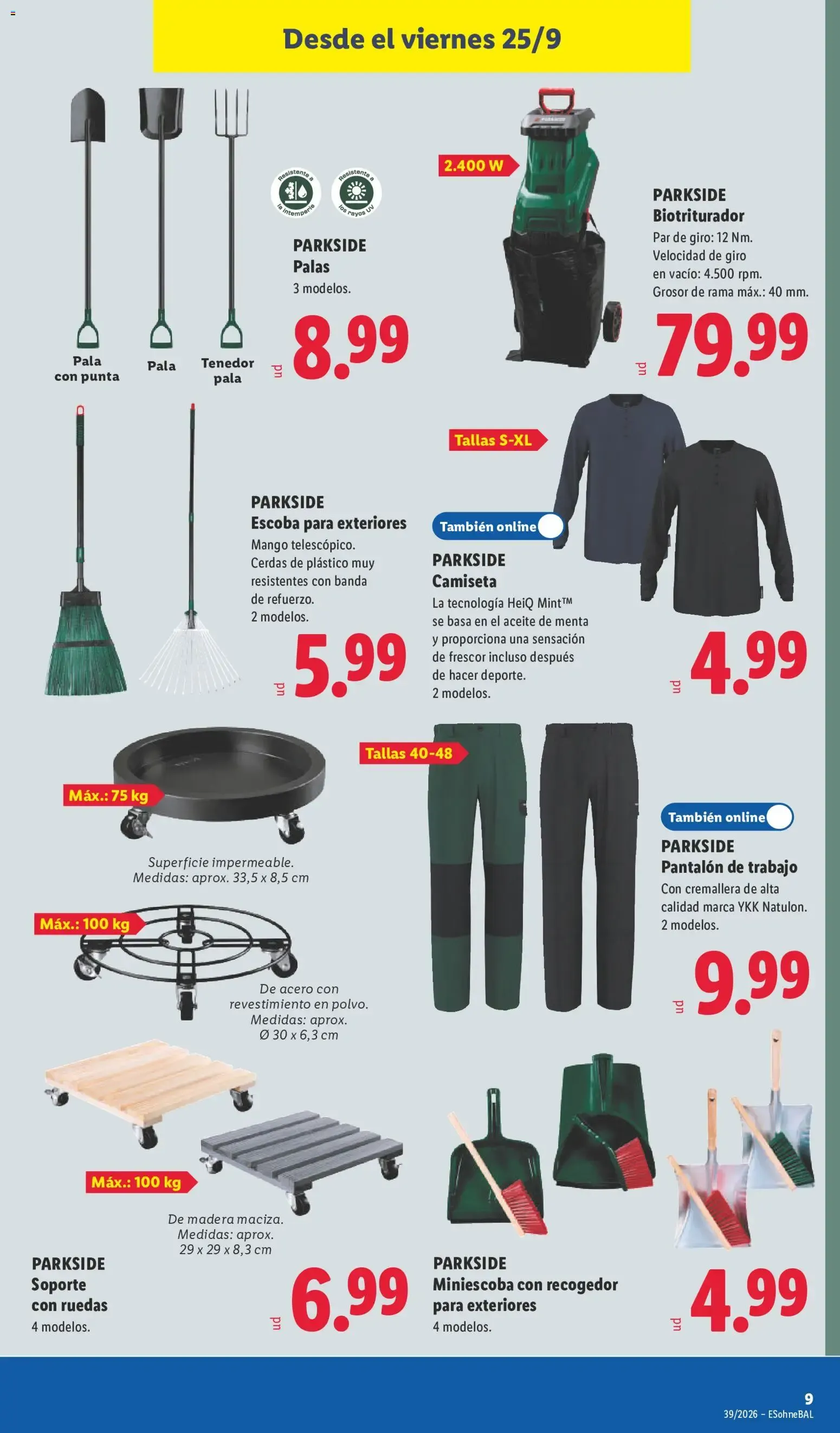 Catálogo de Lidl folleto de bazar del 21/09/2026 | Ofertas 21 de septiembre al 27 de septiembre 2026 - Página 13