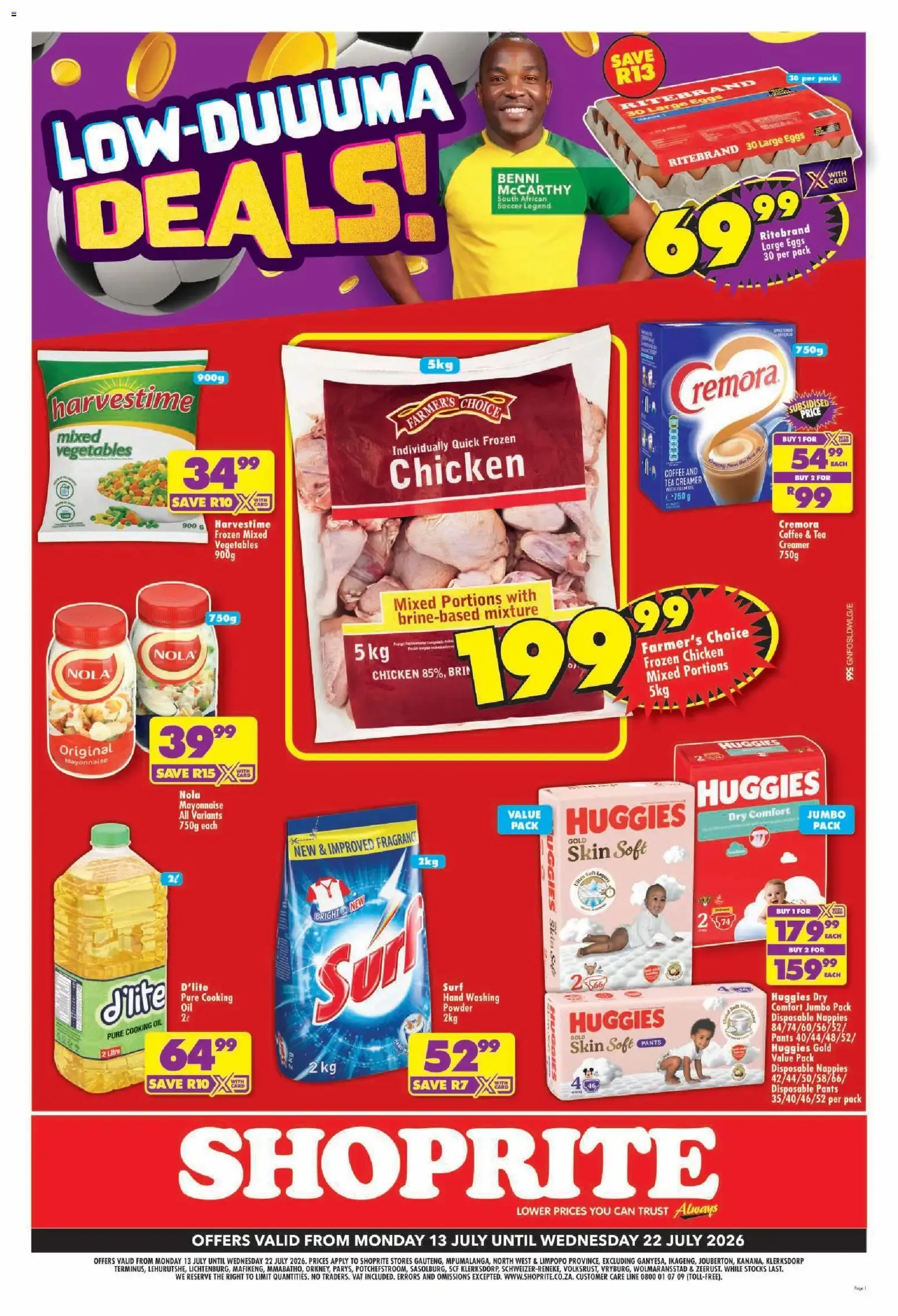 Shoprite - Gauteng - Low Price Lowduuuma (13/07/2026 - 22/07/2026) → Online Catalogue from 13 July to 22 July 2026 - Catalogue Page 1