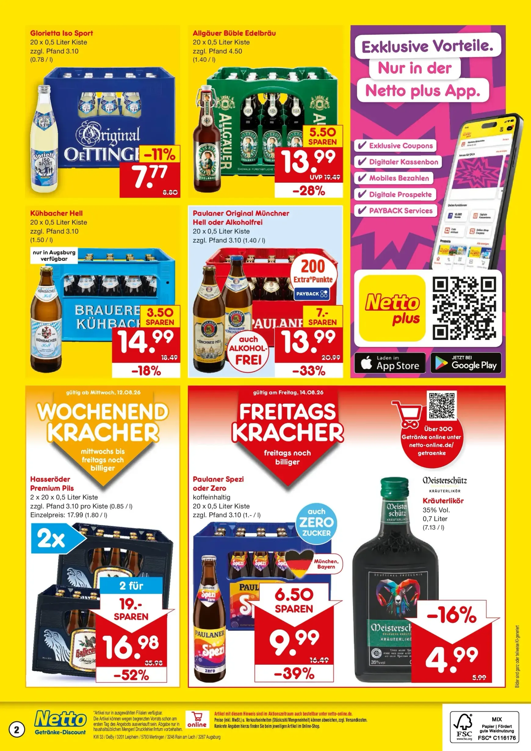 Netto Getränke-Discount von 10. August bis 14. August 2026 - Prospekt seite 2
