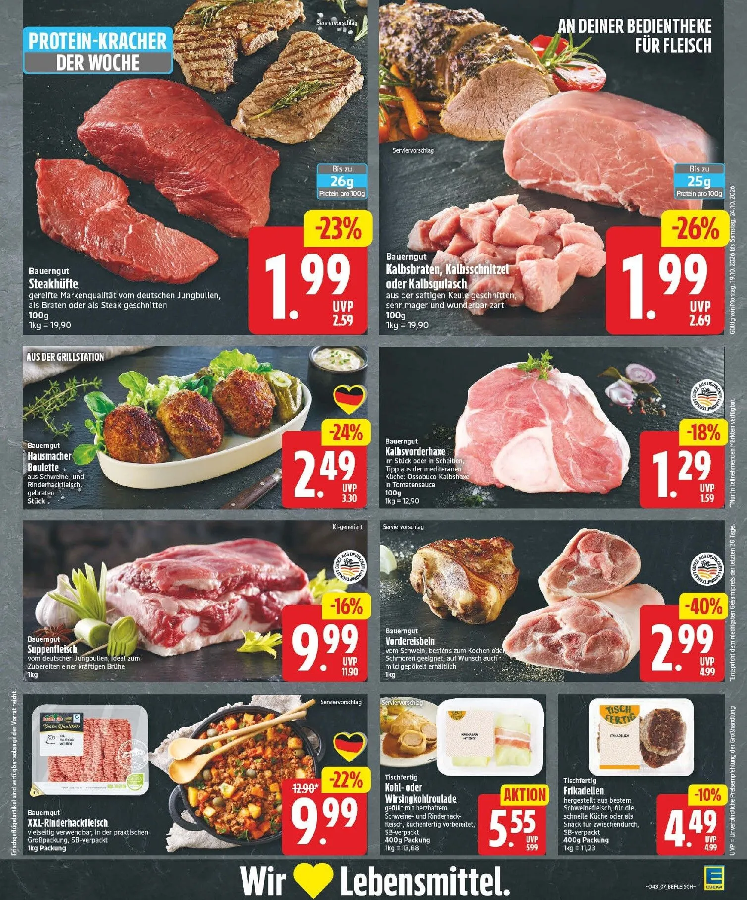 Edeka Prospekt nächste Woche – von Montag 19.10.2026 bis Samstag 24.10.2026 von 19. Oktober bis 24. Oktober 2026 - Prospekt seite 7