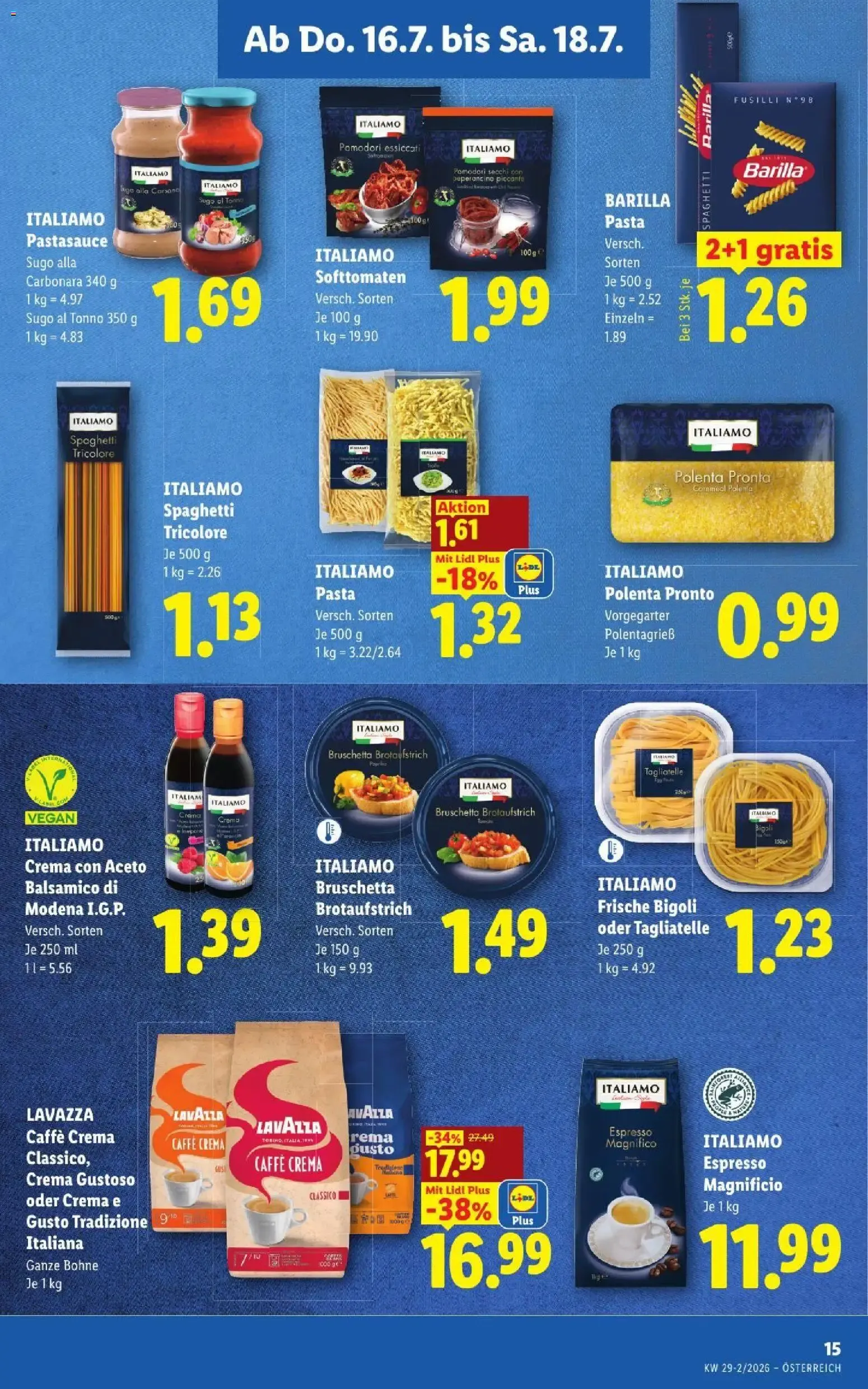 Lidl - Flugblatt ab 16.07.2026 - Angebote ab donnerstag von 16. Juli bis 18. Juli 2026 - Flugblätt seite 16