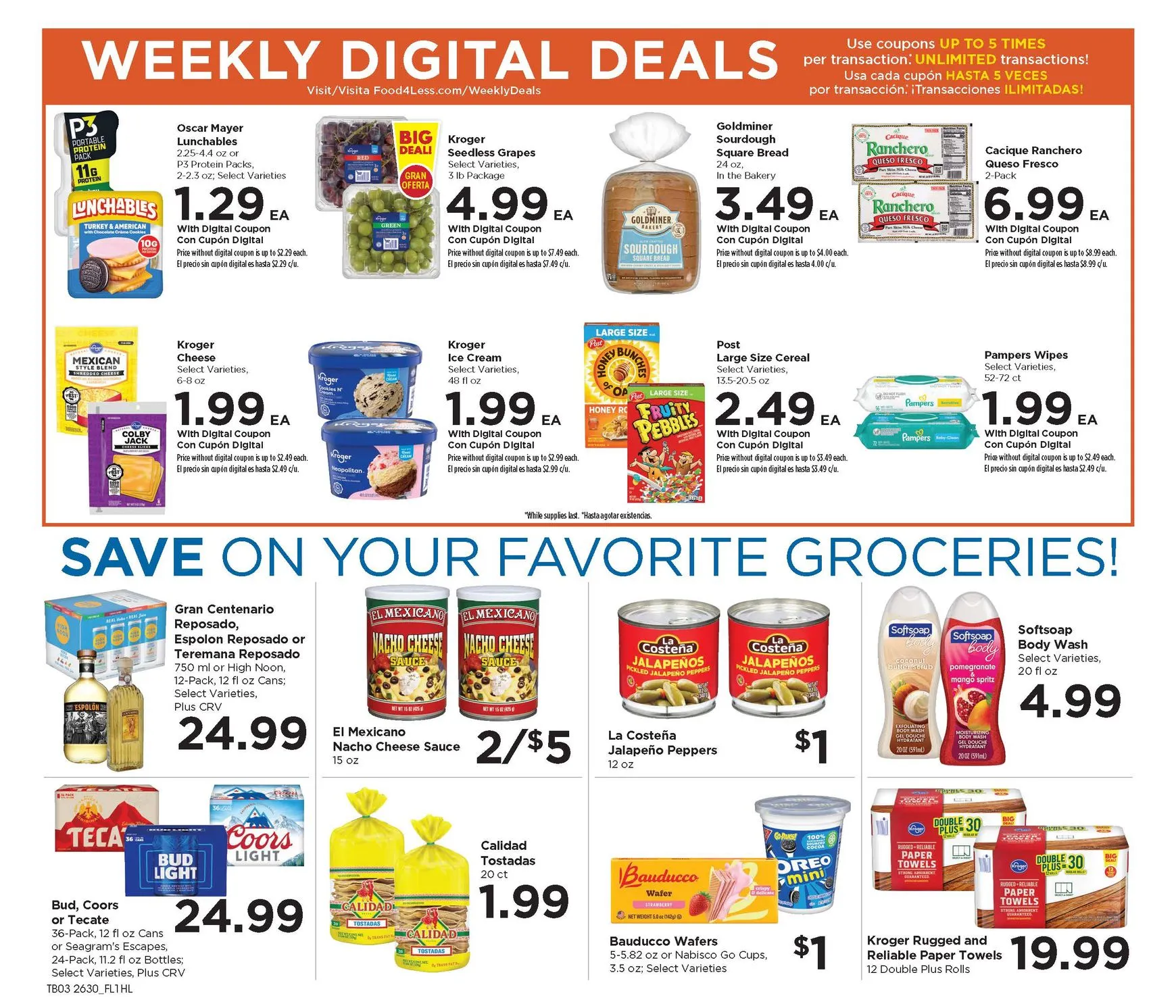 Weekly ad Current Food 4 Less leaflet valid from Wednesday 08/26/2026 to Tuesday 09/01/2026 from August 26 to September 1 2026 - Page 4