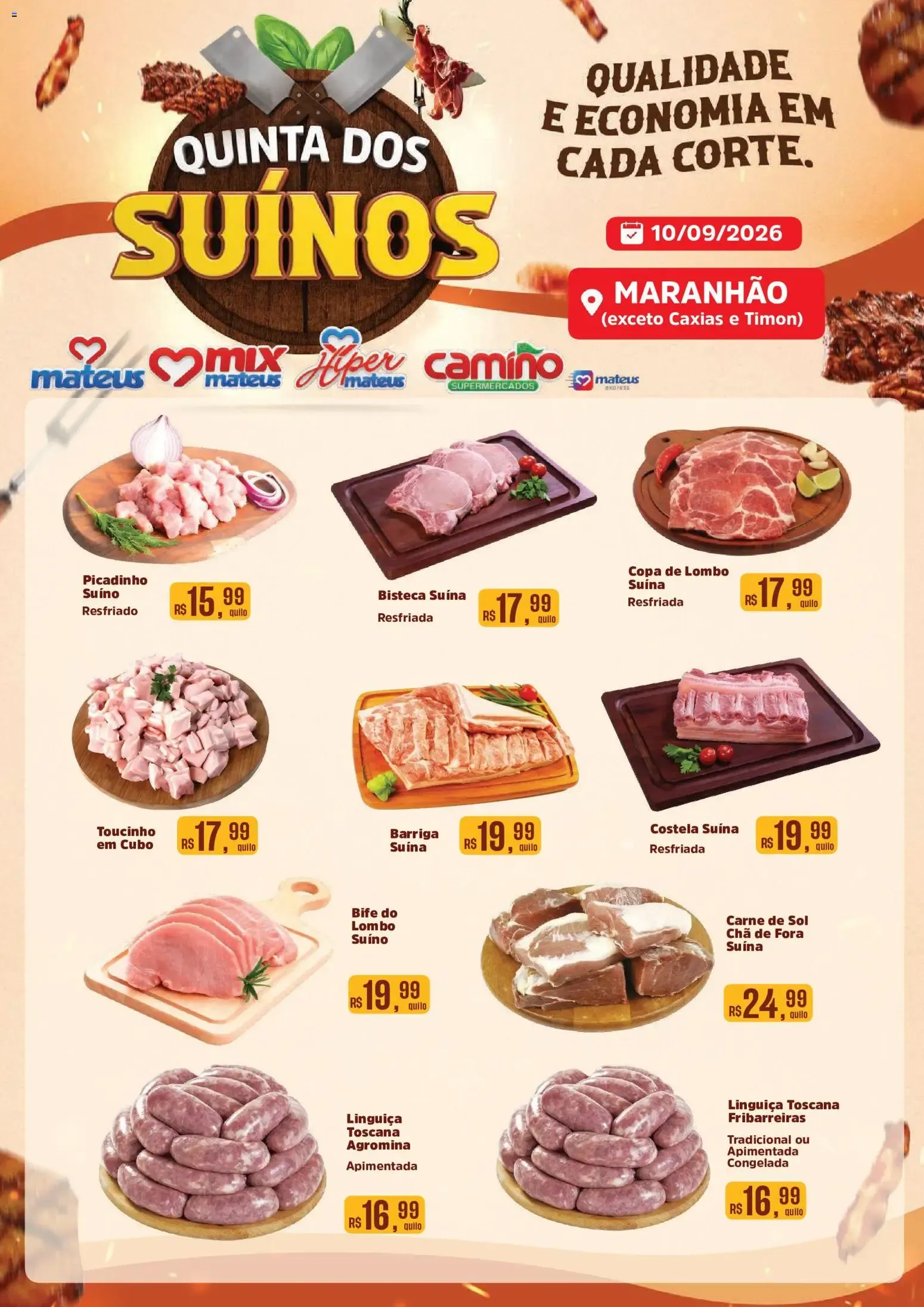 Encarte de Mateus ofertas Quinta dos Suínos de 10/09/2026 | Promoções Online 10 de setembro até 10 de setembro 2026 - Pagina 1