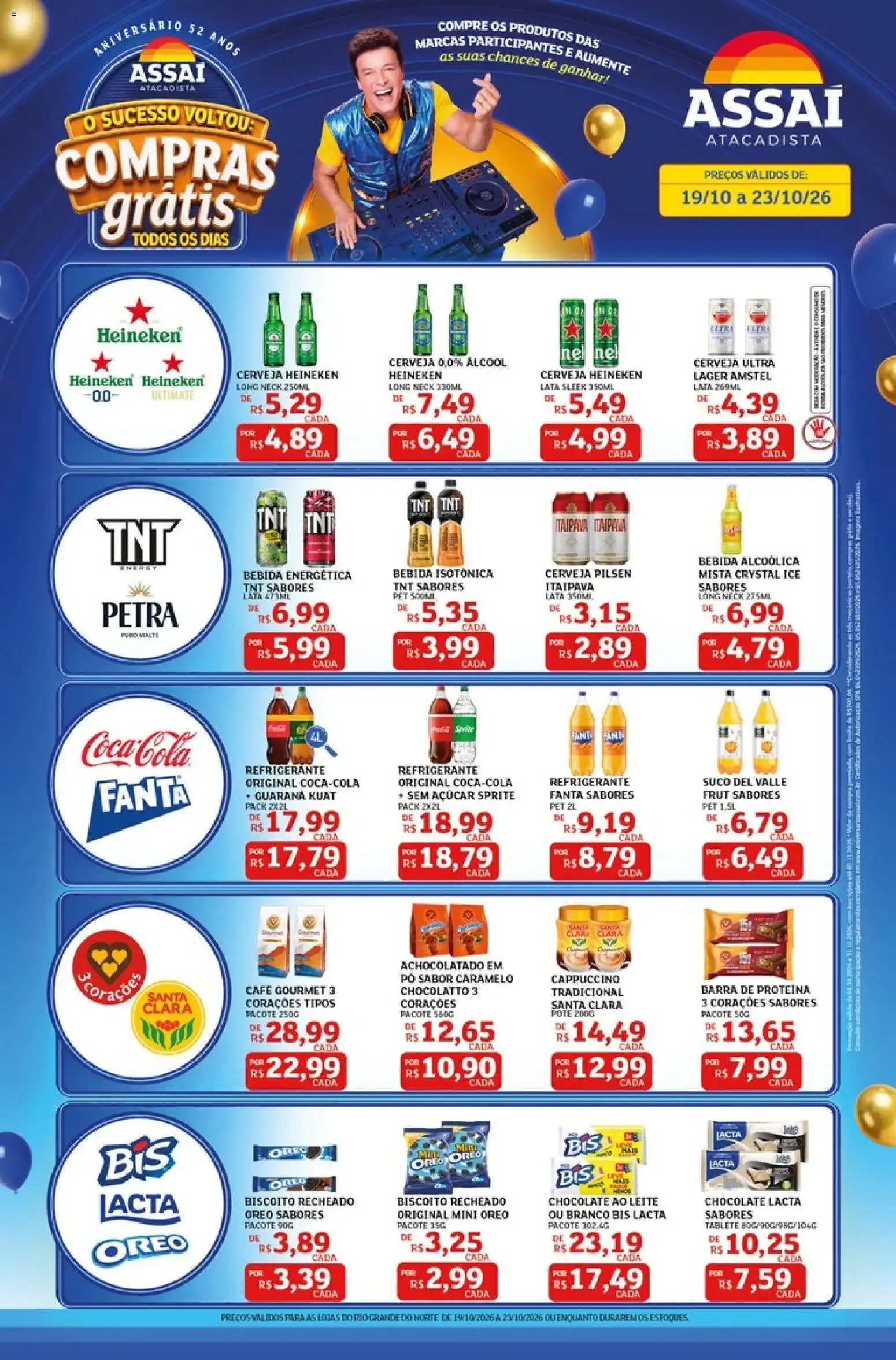 Encarte de Assaí Atacadista ofertas - RN de 19/10/2026 | Promoções Online 19 de outubro até 23 de outubro 2026 - Pagina 1
