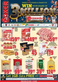 Boxer specials for this week - October 2026