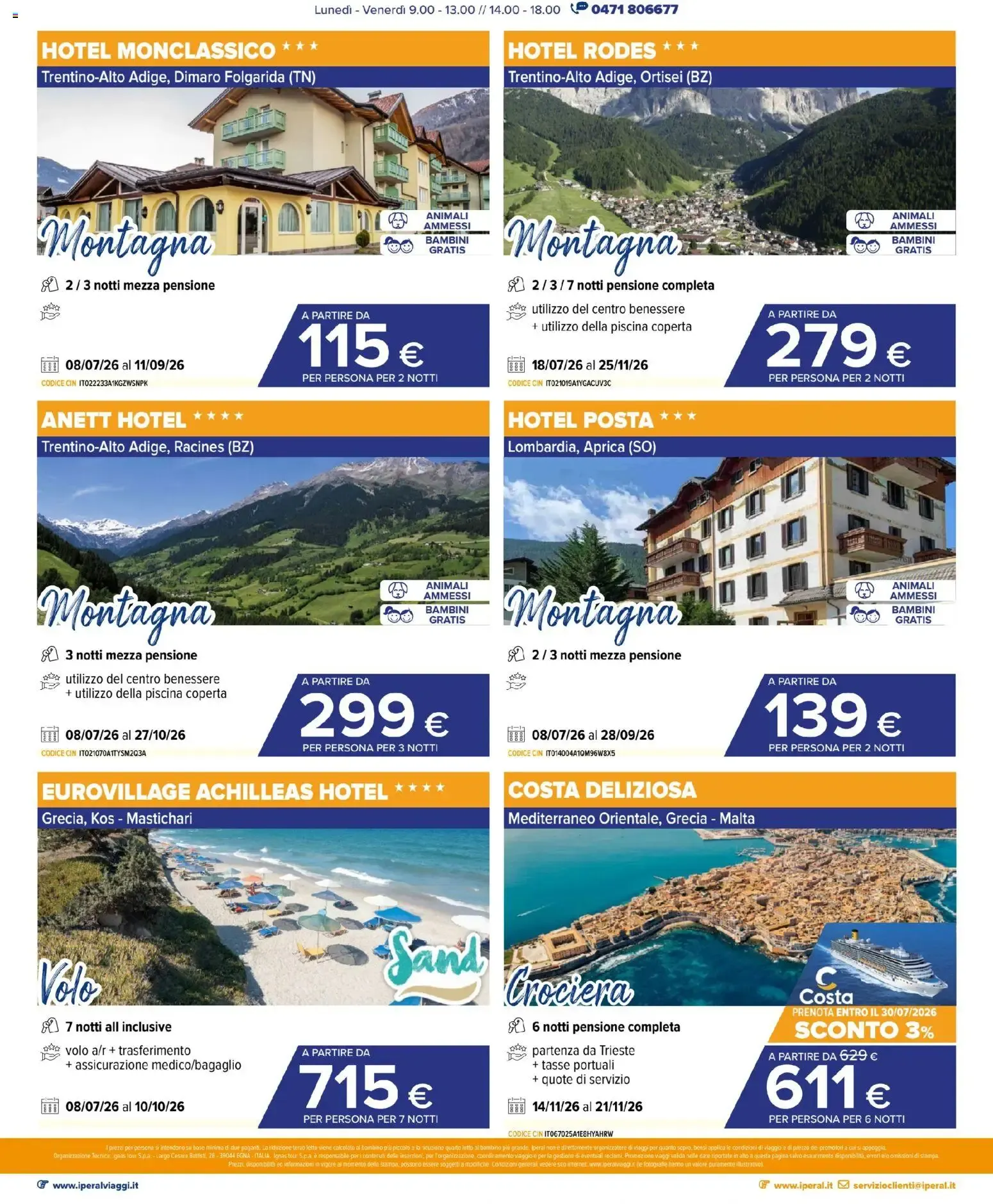 Iperal Viaggi - Club Esse Cala Gonone en Cerdeña da 1 luglio a 28 luglio di 2026 - Pagina del volantino 4