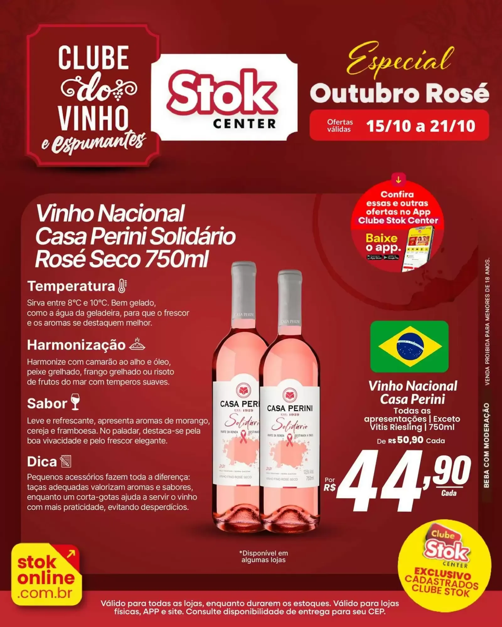 Encarte de Stok Center: Clube do Vinho e Espumantes - Especial Outubro Rosé 15 de outubro até 21 de outubro 2026 - Pagina 1