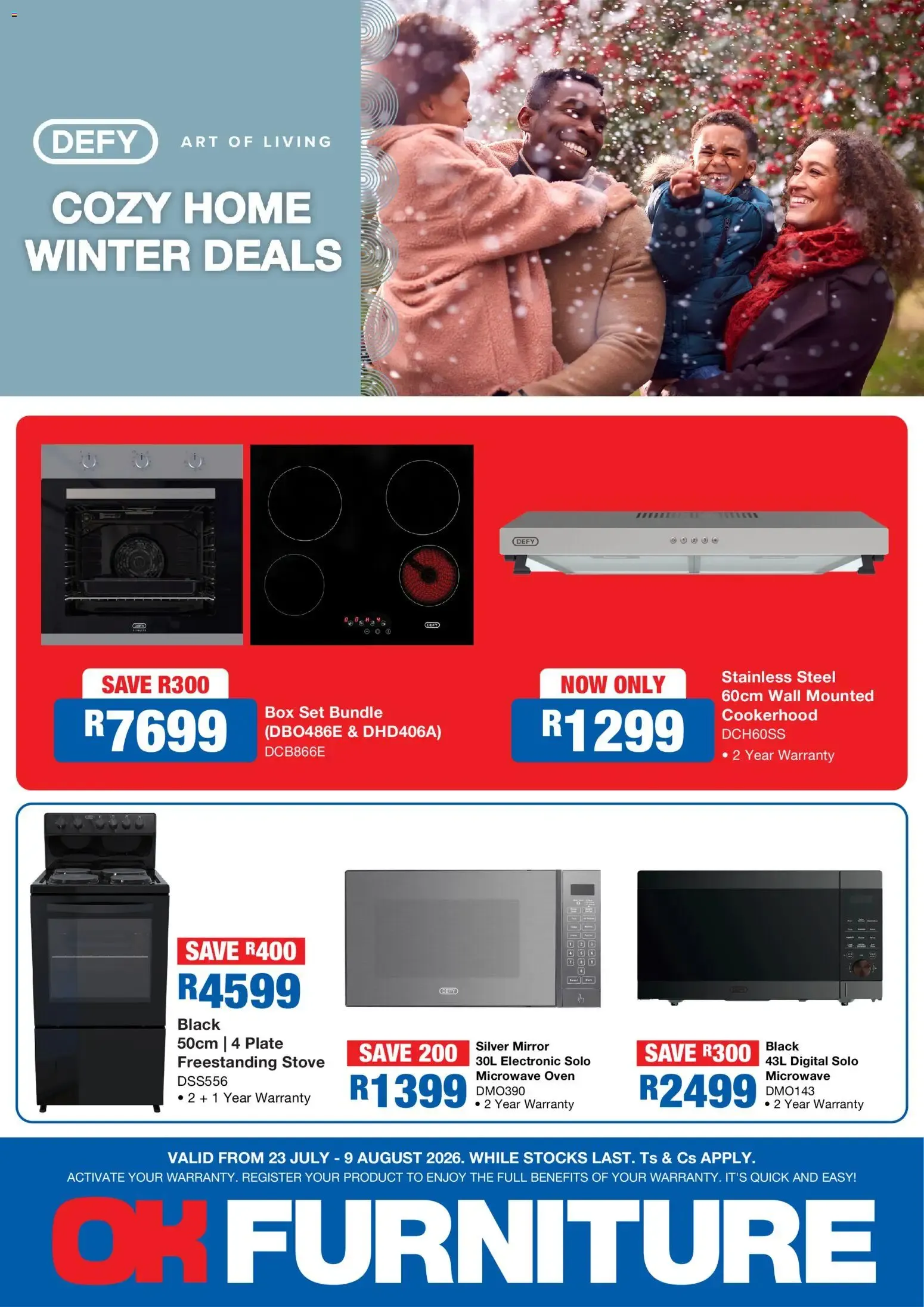 Defy Cozy Home Winter Deals - OK Furniture from 23 July to 9 August 2026 - Catalogue Page 1