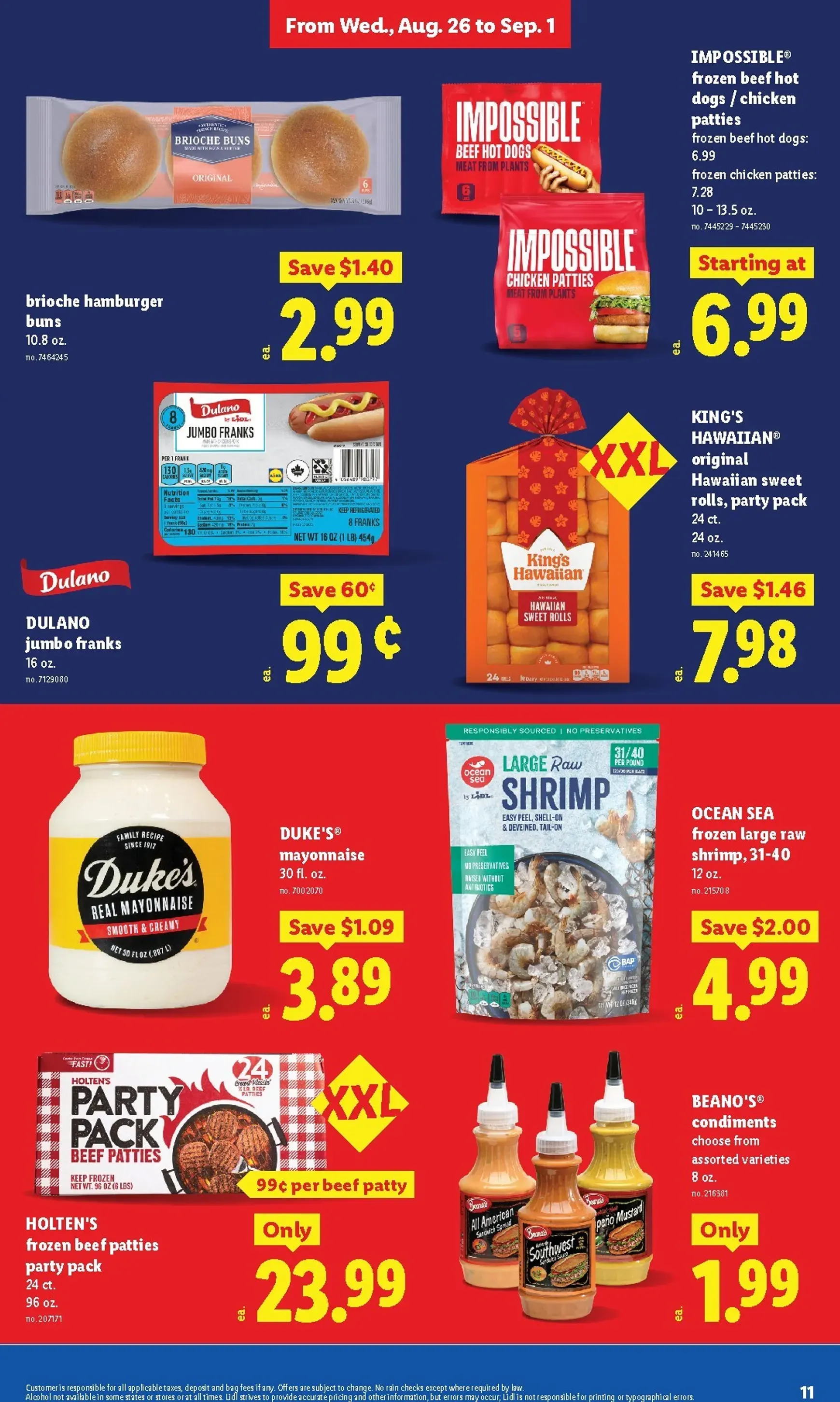 Weekly ad Lidl Labor Day Low Prices from August 26 to September 1 2026 - Page 11