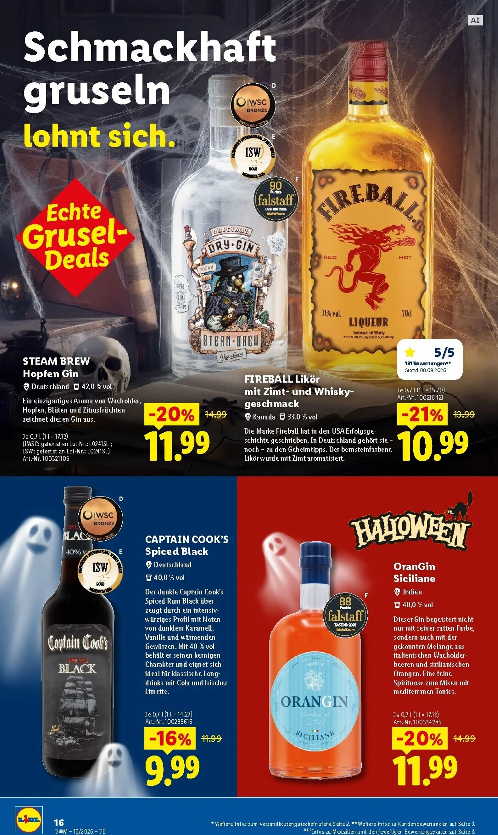 Lidl - Wein & Spirituosen Prospekt – von Donnerstag 01.10.2026 bis Samstag 31.10.2026 von 1. Oktober bis 31. Oktober 2026 - Prospekt seite 16
