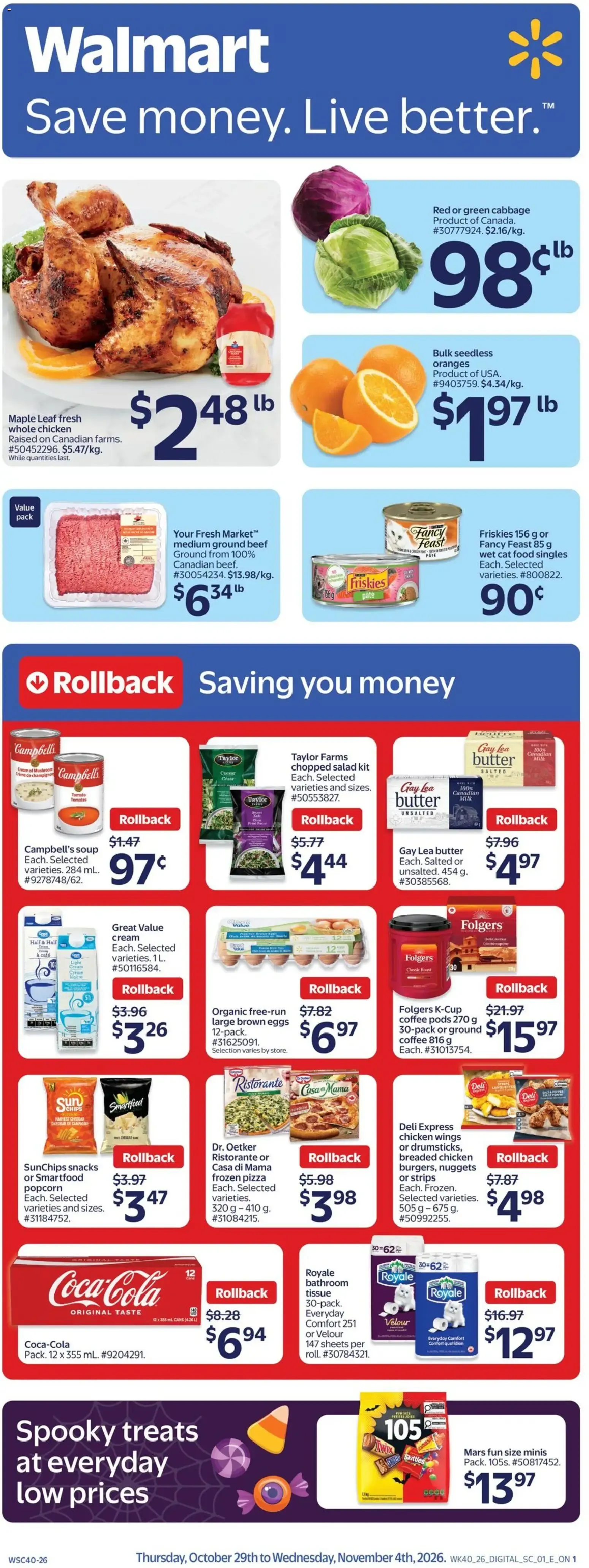 Walmart weekly flyer from Oct 29, 2026 > weekly specials & deals from October 29 to November 4 2026 - flyer page 1
