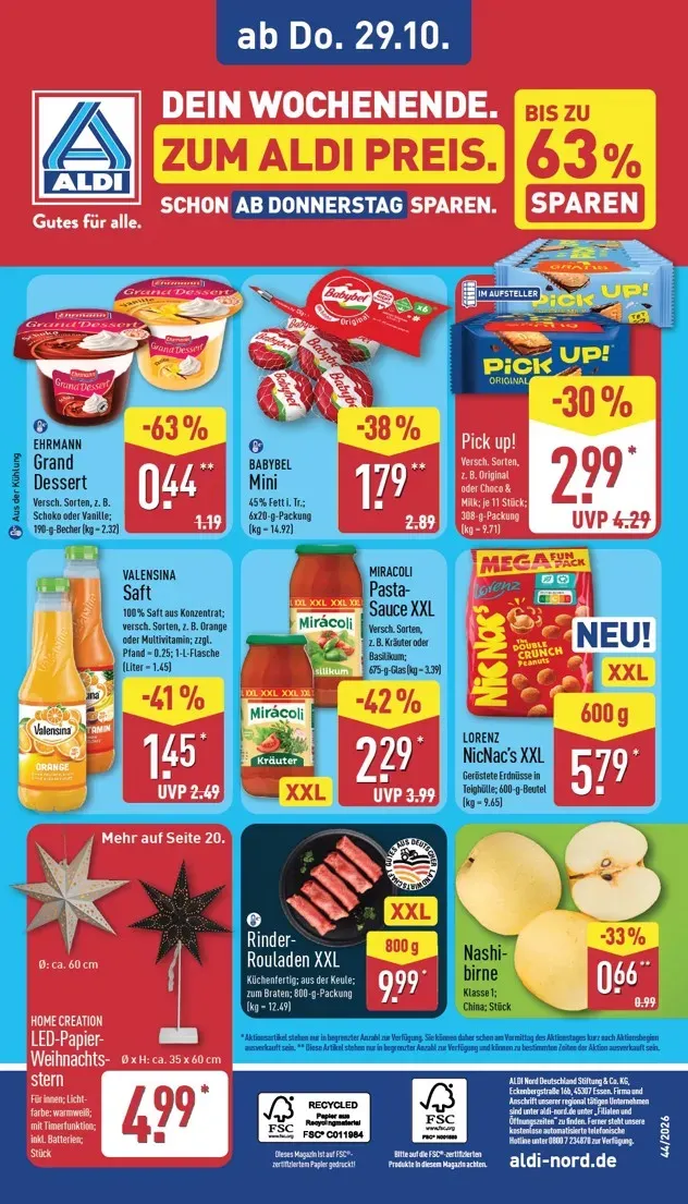 ALDI NORD Prospekt nächste Woche – von Montag 26.10.2026 bis Freitag 30.10.2026 von 26. Oktober bis 30. Oktober 2026 - Prospekt seite 37