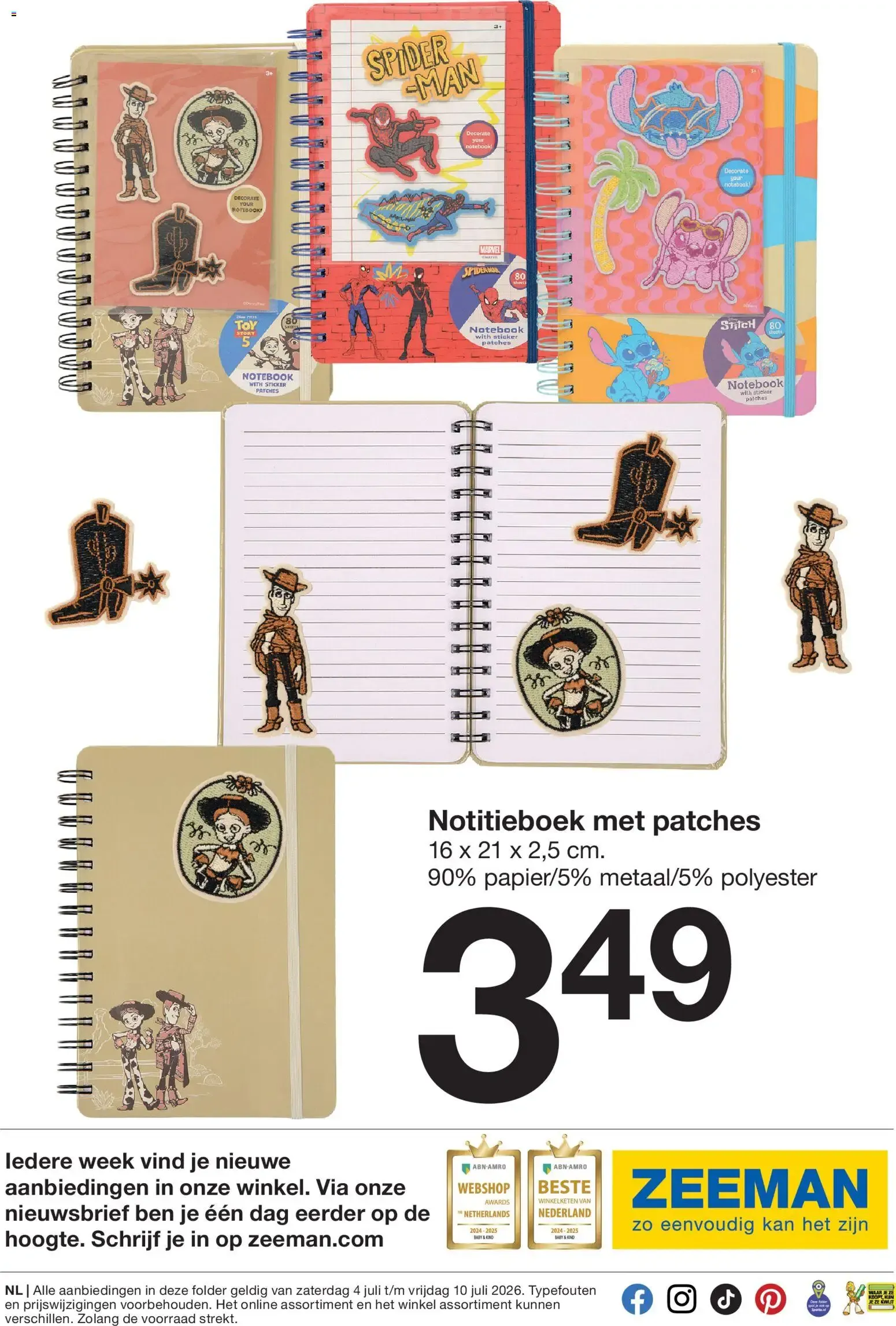 Deze week: Toy Story en andere helden. van 4 juli tot 10 juli 2026 - Folder pagina 7