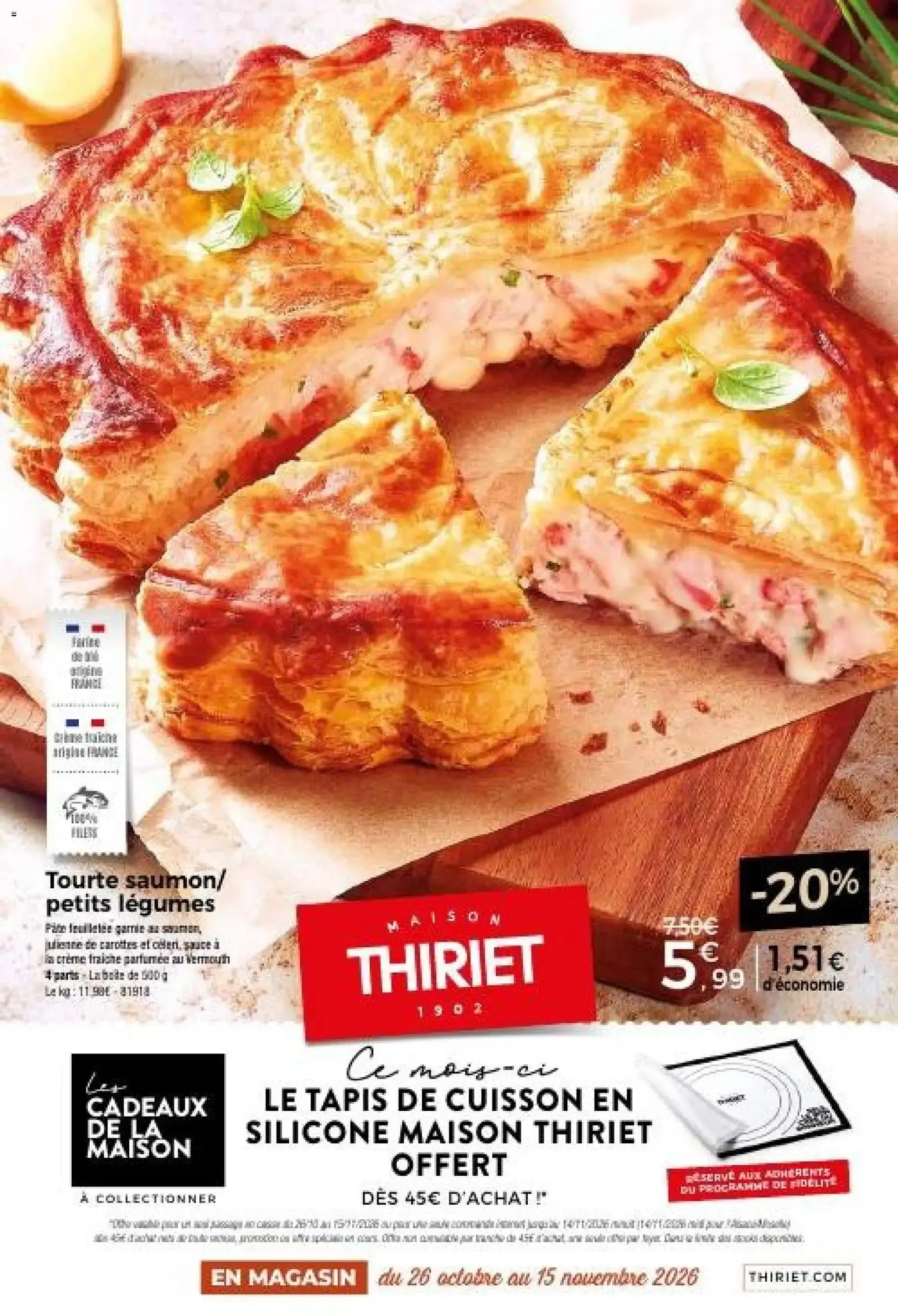 Thiriet catalogue à partir du 26/10/2026 - promo en ligne du 26 octobre au 15 novembre 2026 - Catalogue page 1